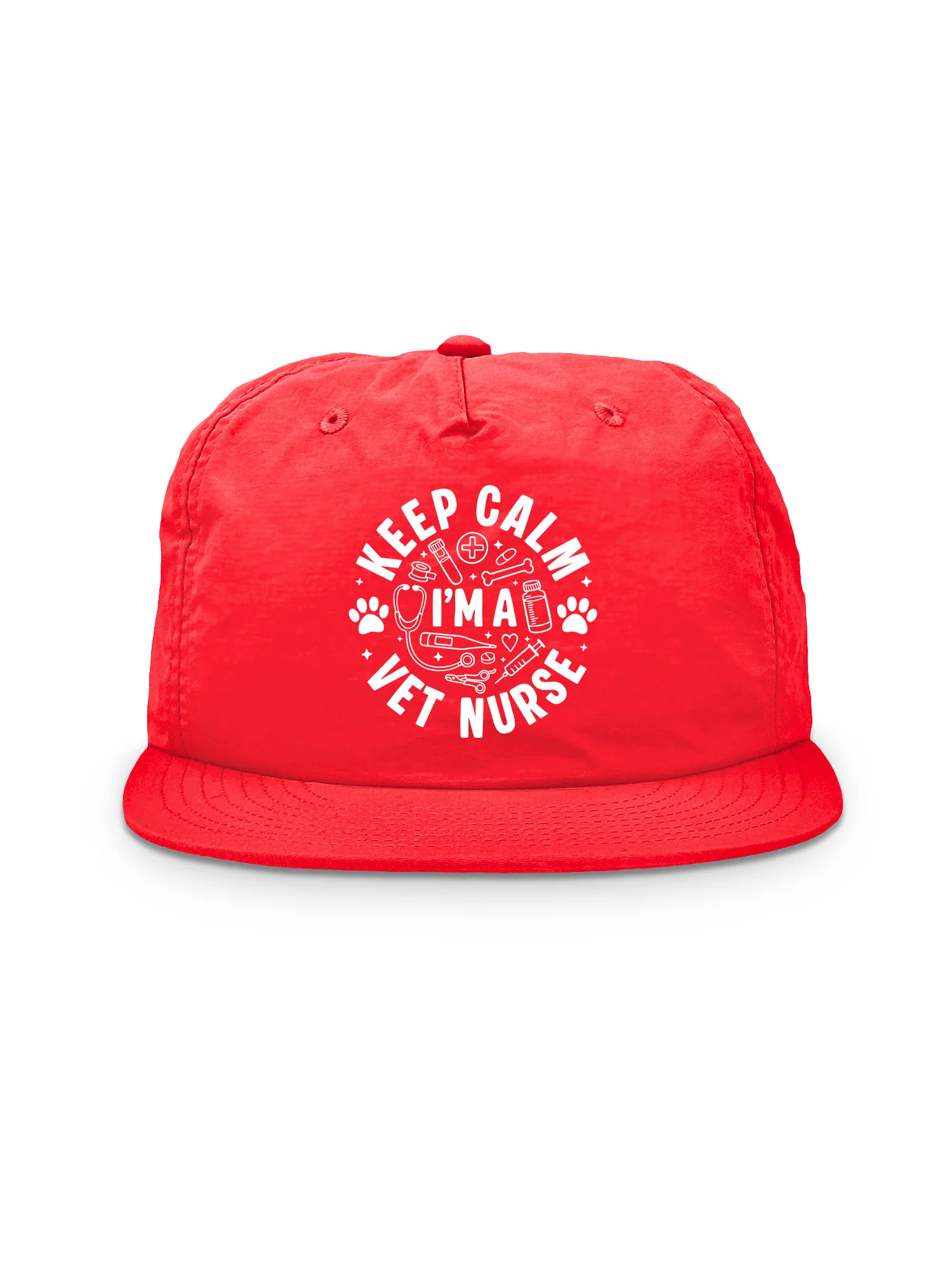 Keep Calm I'm A Vet Nurse Quick-Dry Cap - Image 8