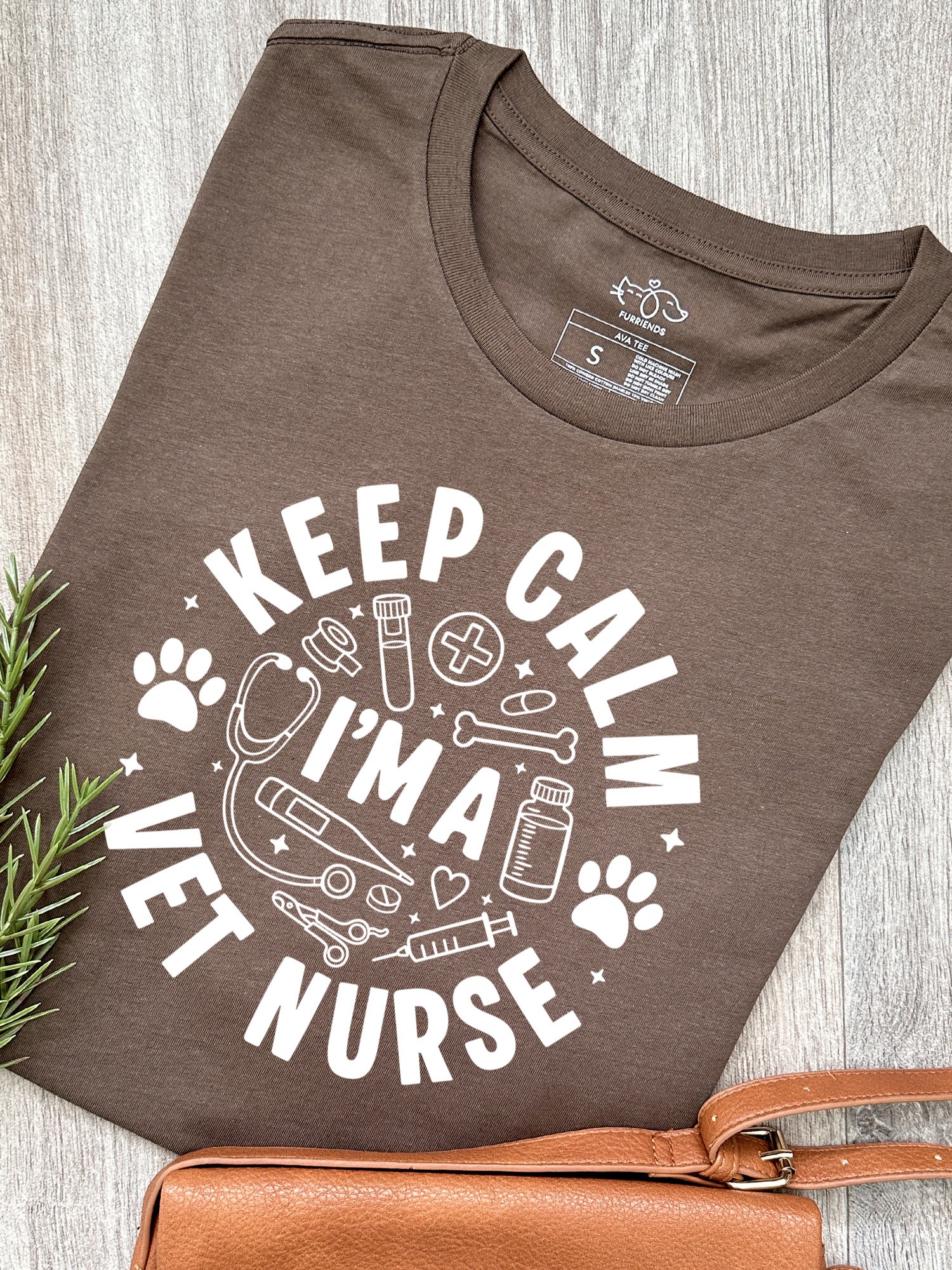 Keep Calm I'm A Vet Nurse Ava Women's Regular Fit Tee - Image 2