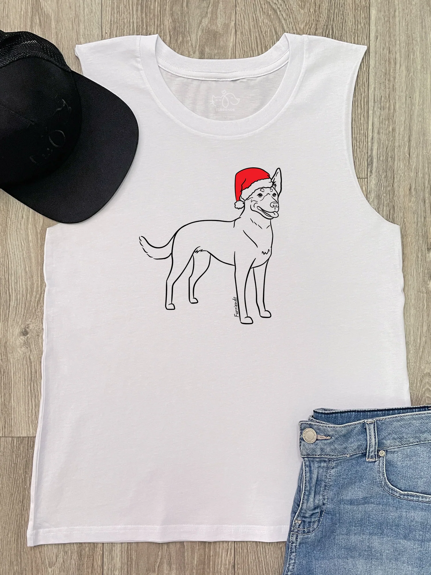 Kelpie Christmas Edition Marley Tank - Image 2