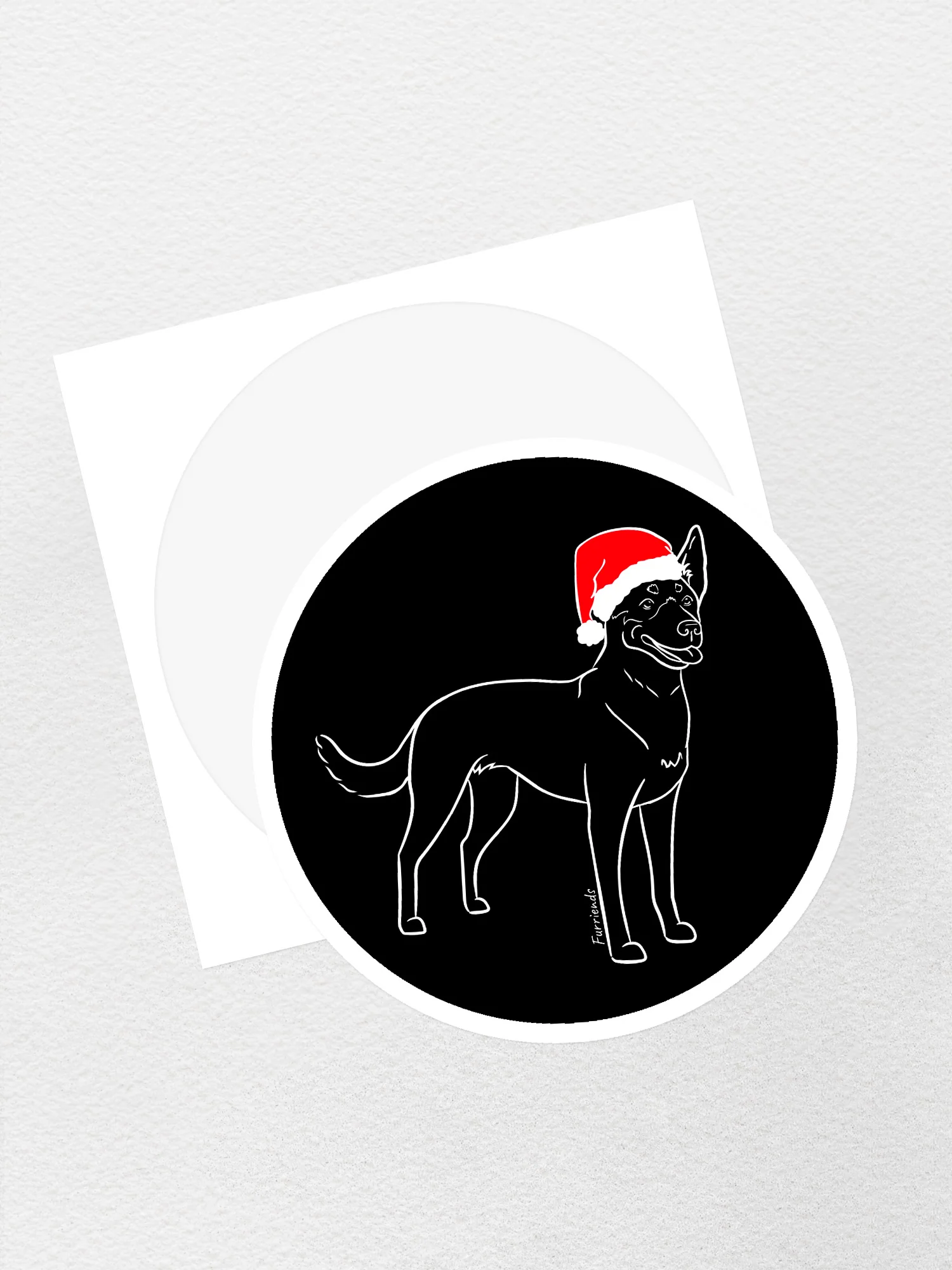 Kelpie Christmas Edition Sticker - Image 2