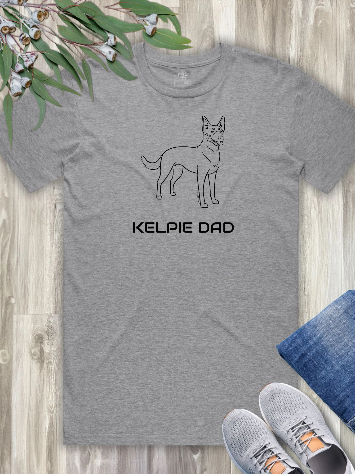Kelpie Dad Regular Fit-T-Shirt - Image 4