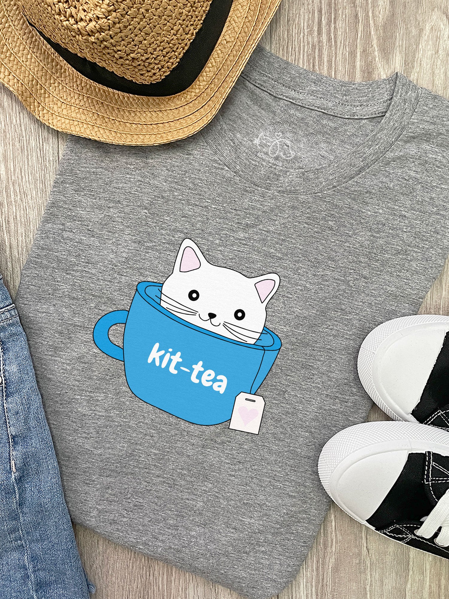 Kit-Tea Cat Ava Women's Regular Fit Tee - Image 2