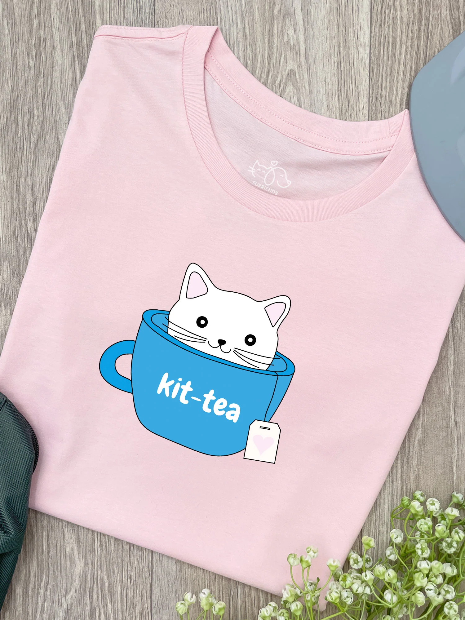 Kit-Tea Cat Ava Women's Regular Fit Tee - Image 3