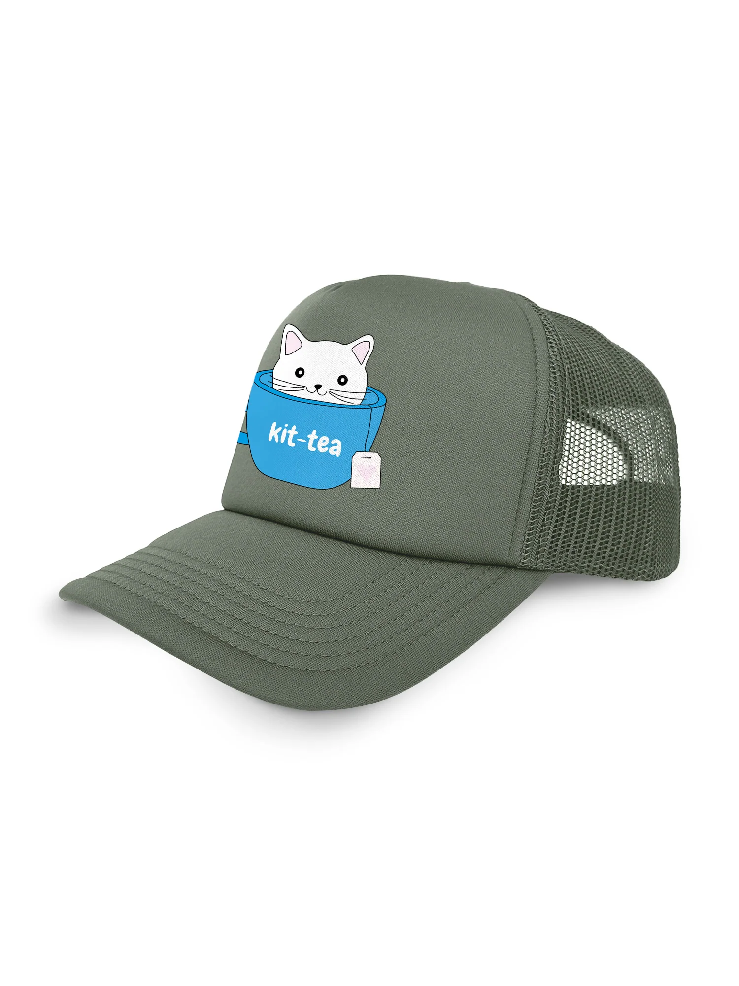 Kit-Tea Cat Foam Trucker Cap - Image 6