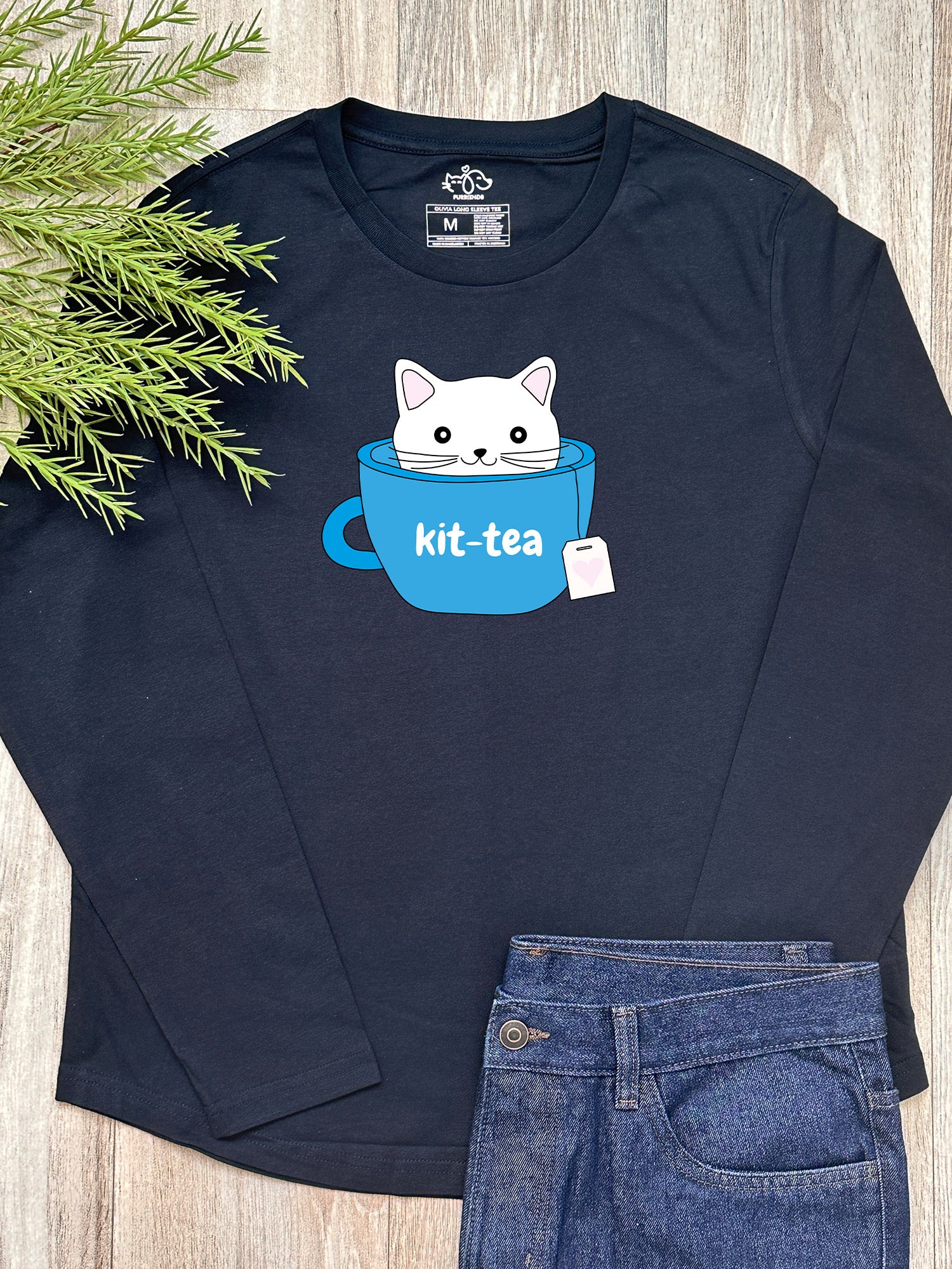 Kit-Tea Cat Olivia Long Sleeve Tee - Image 3