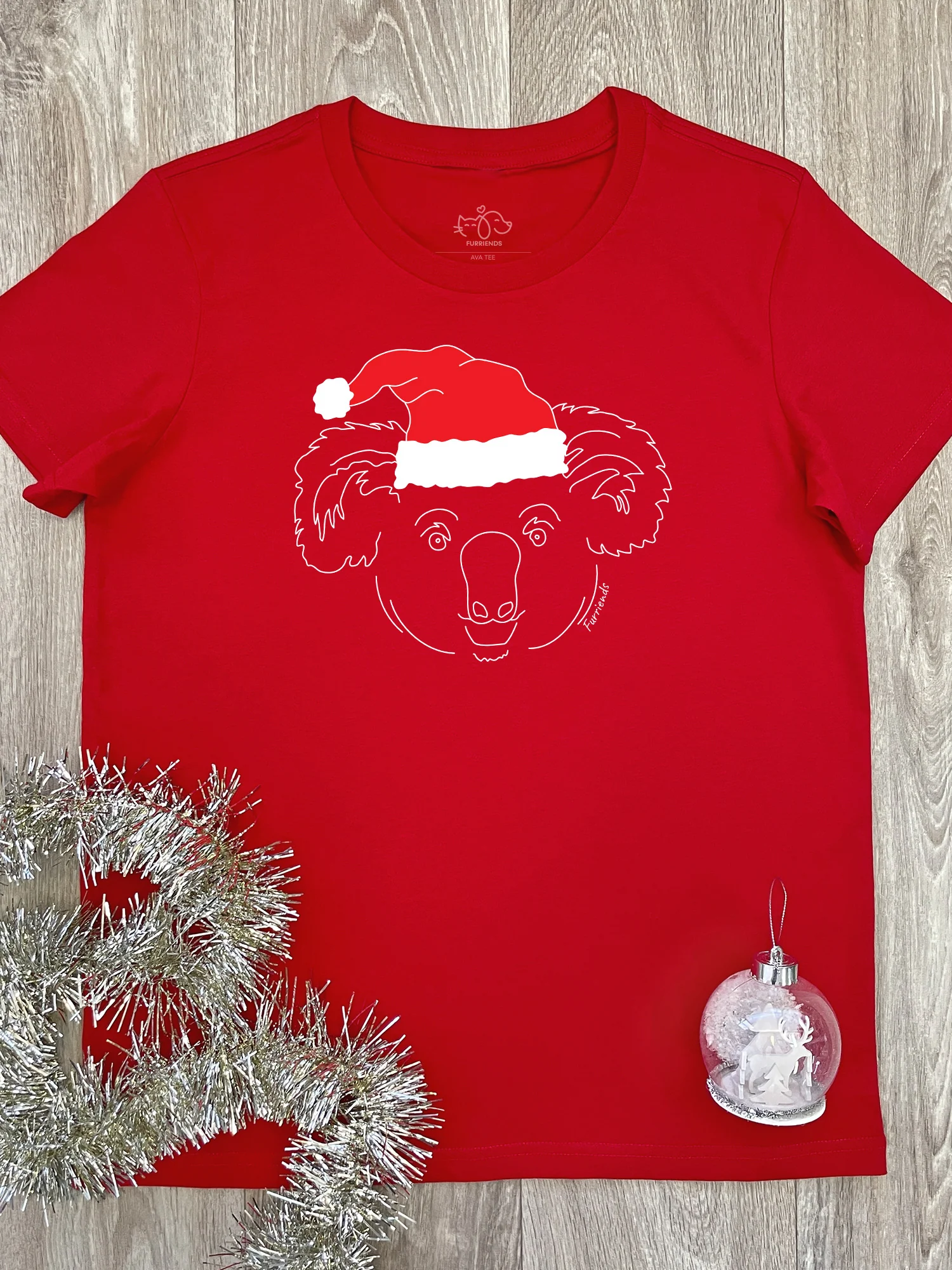 Koala Christmas Edition Ava Women's Regular Fit Tee - Image 6