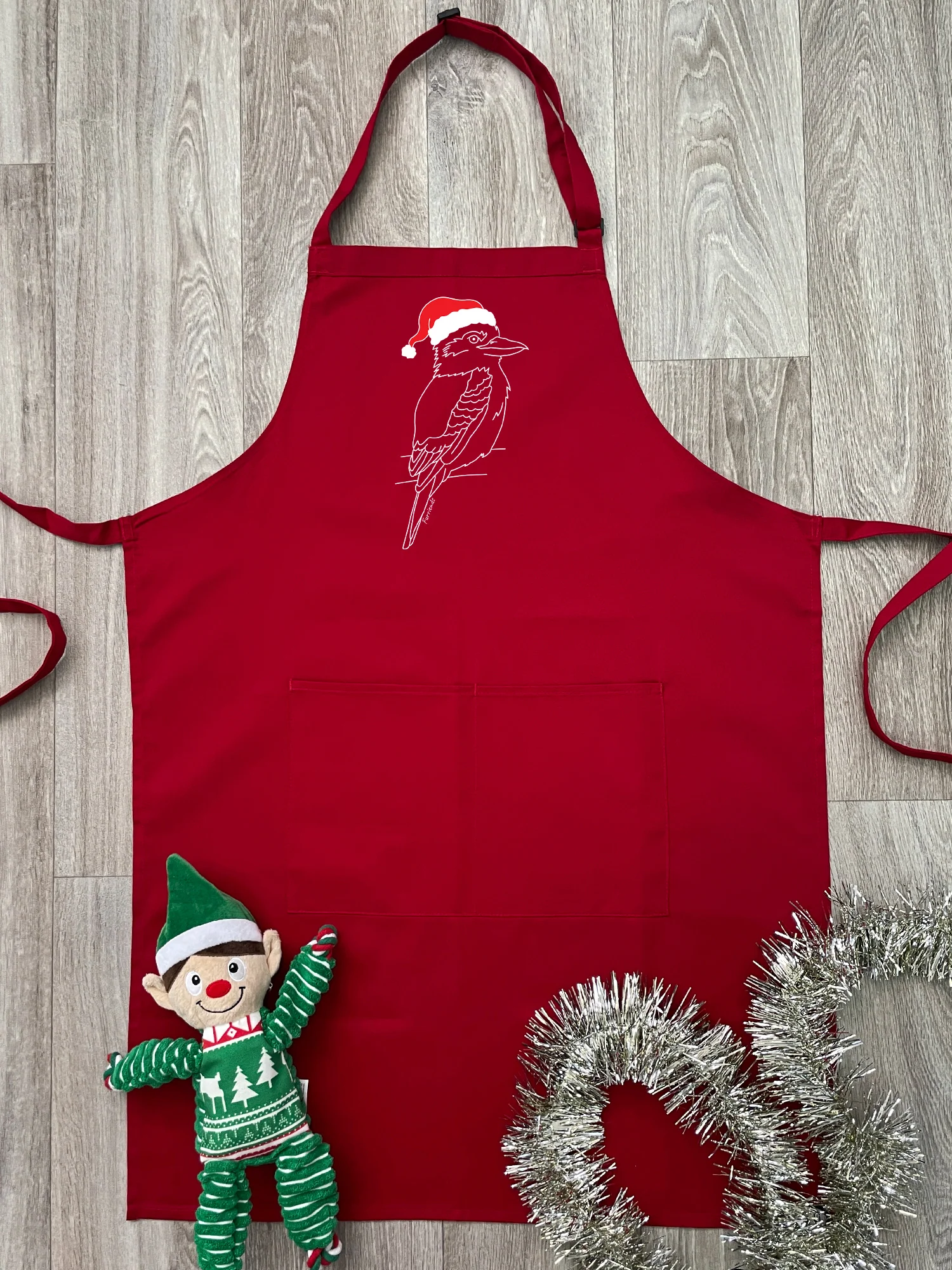 Kookaburra Christmas Edition Bib Apron - Image 2