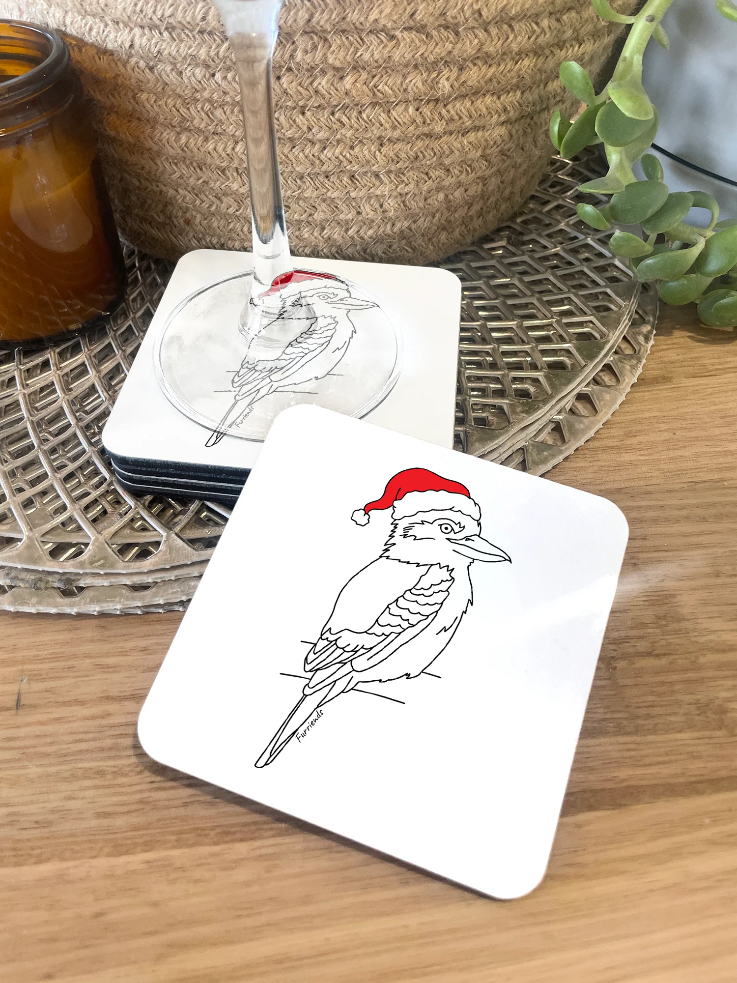 Kookaburra Christmas Edition Coaster - Image 2