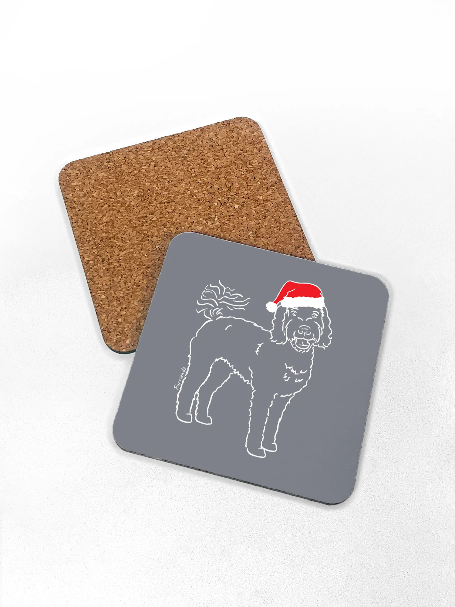 Labradoodle Christmas Edition Coaster - Image 4