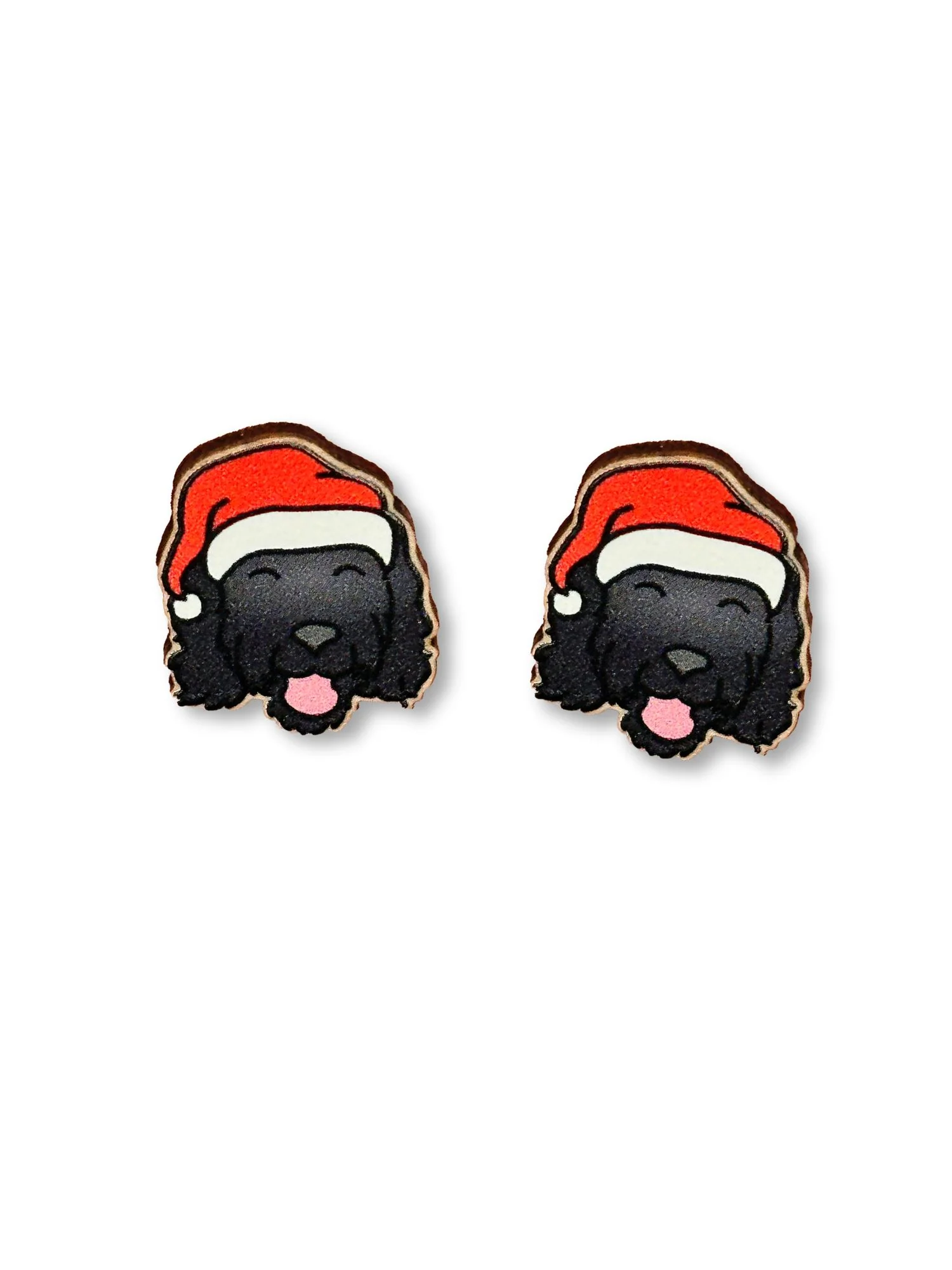 Labradoodle Christmas Edition ColourPop Stud Earrings - Image 8