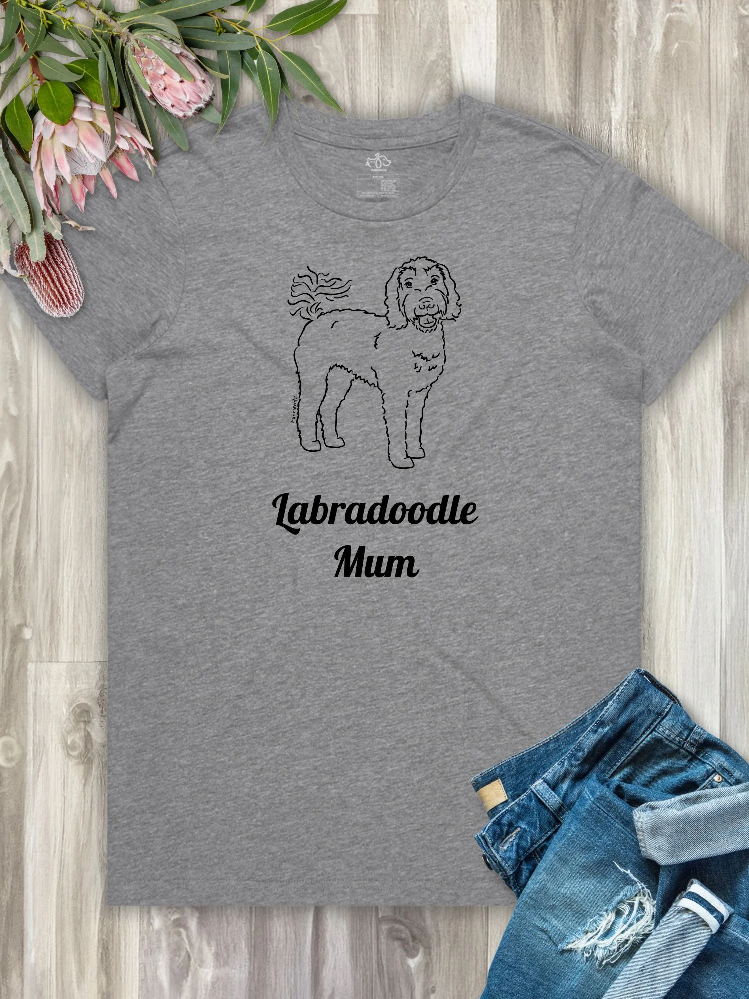 Labradoodle Mum Regular Fit T-shirt - Image 4