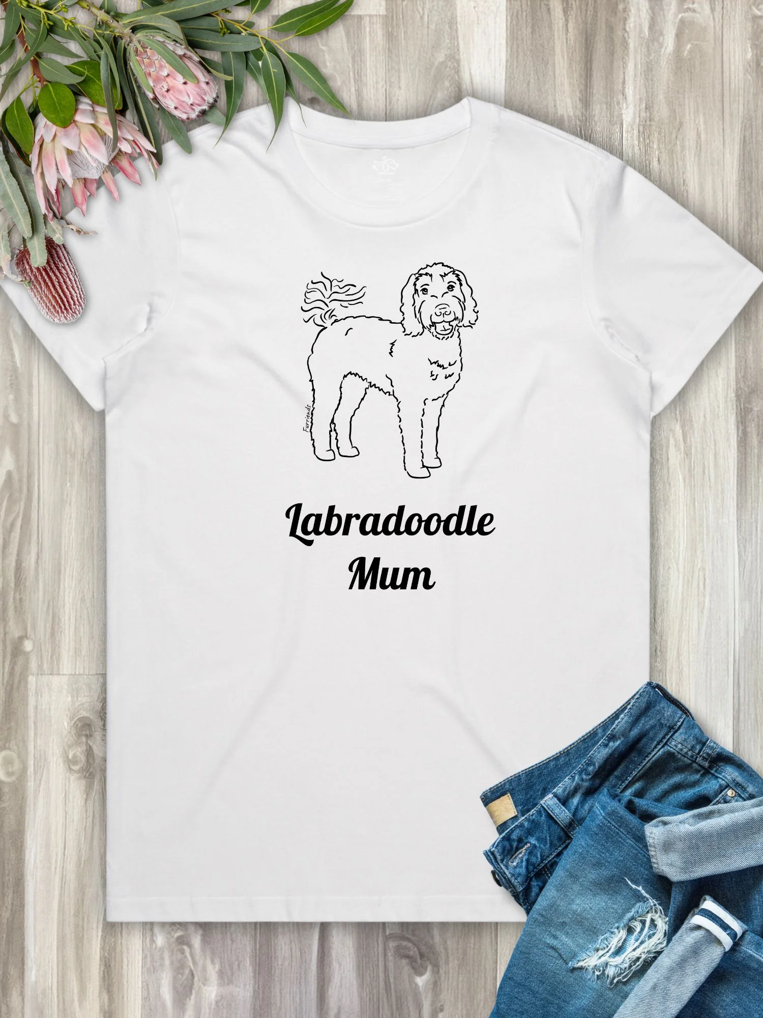 Labradoodle Mum Regular Fit T-shirt - Image 8