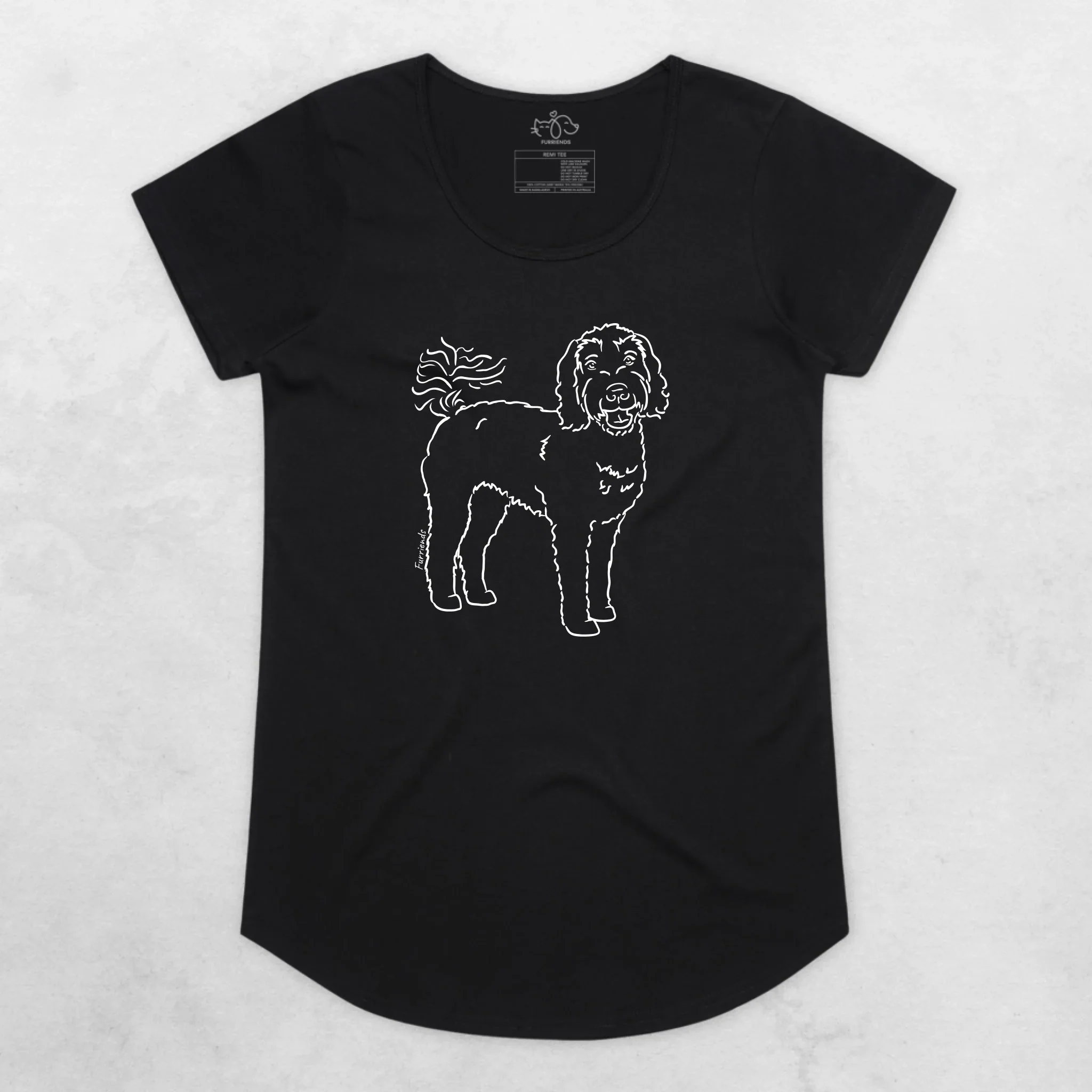 Labradoodle Remi Women's Scoop Neck T-Shirt - Image 2