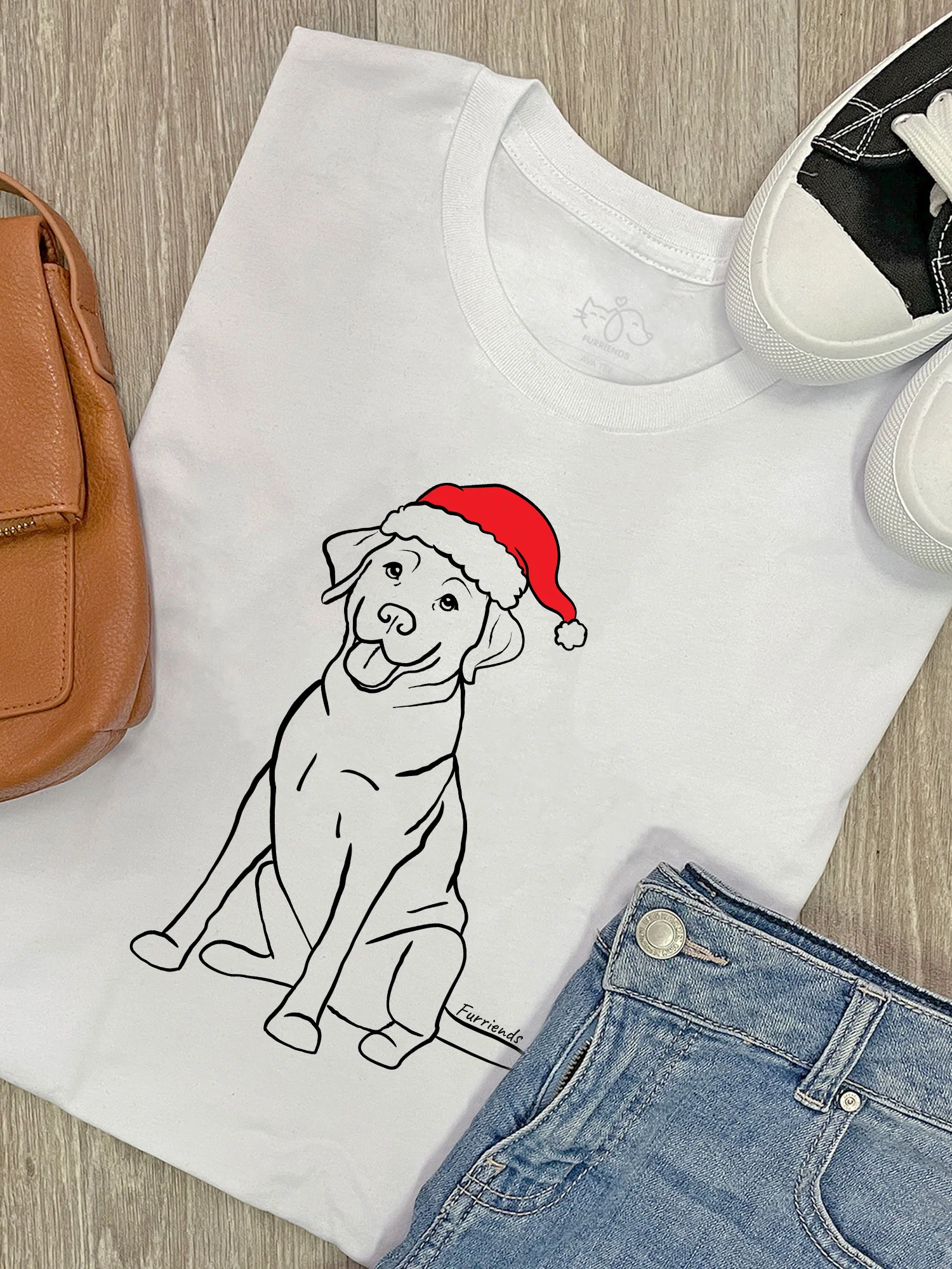 Labrador Christmas Edition Ava Women's Regular Fit Tee - Image 2