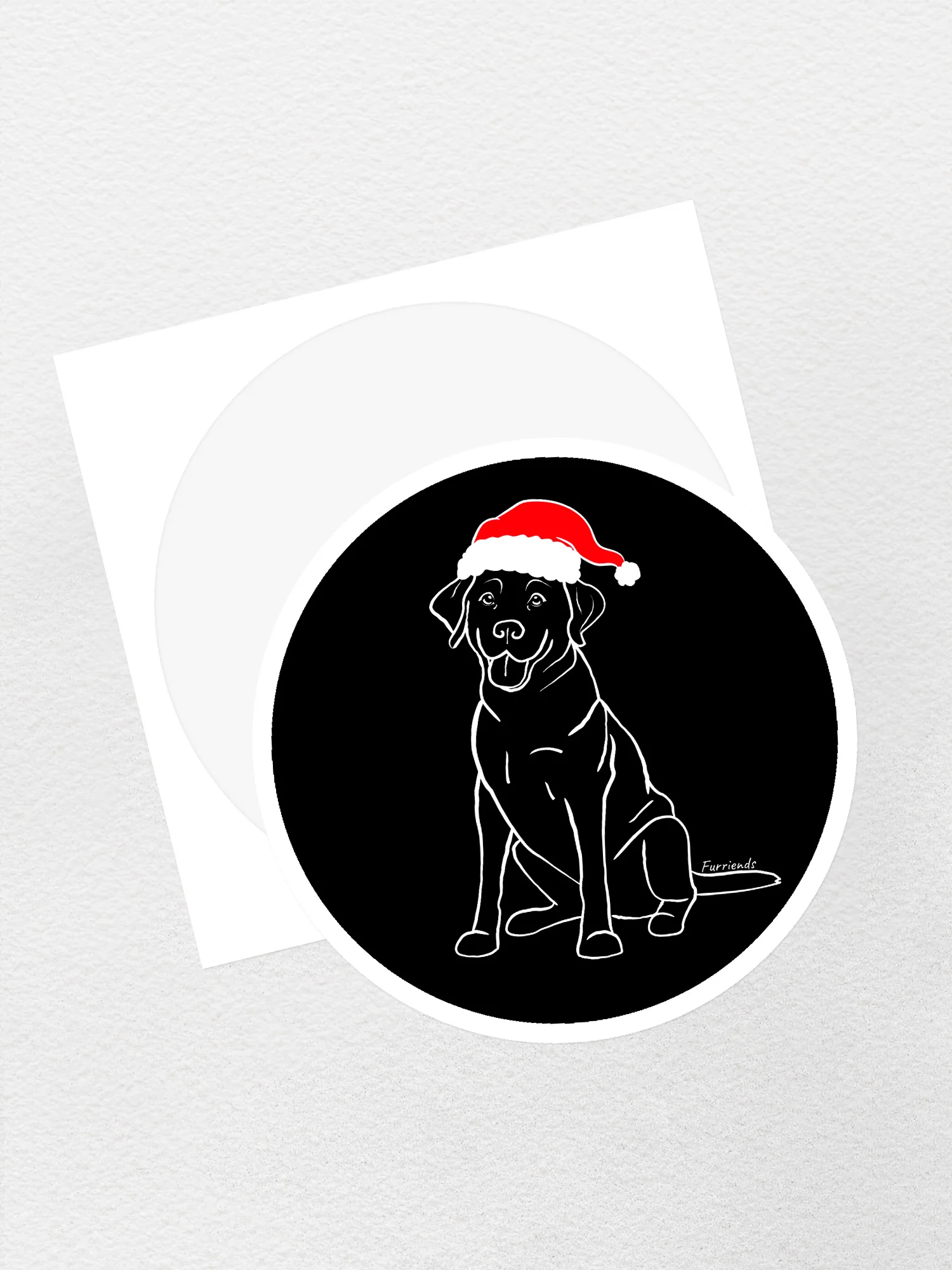 Labrador Christmas Edition Sticker - Image 2