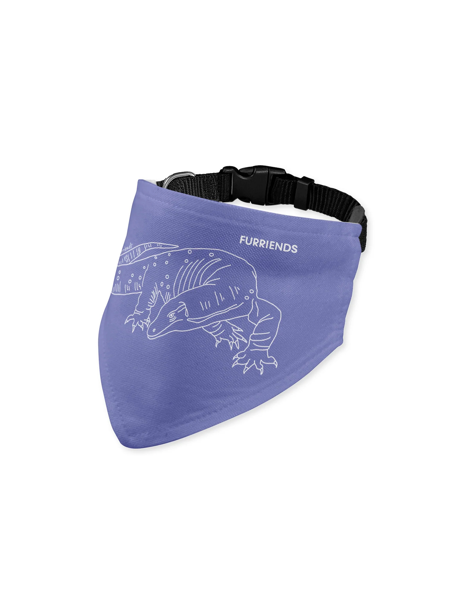 Lace Monitor Reversible Dog Bandana With Collar - Image 7