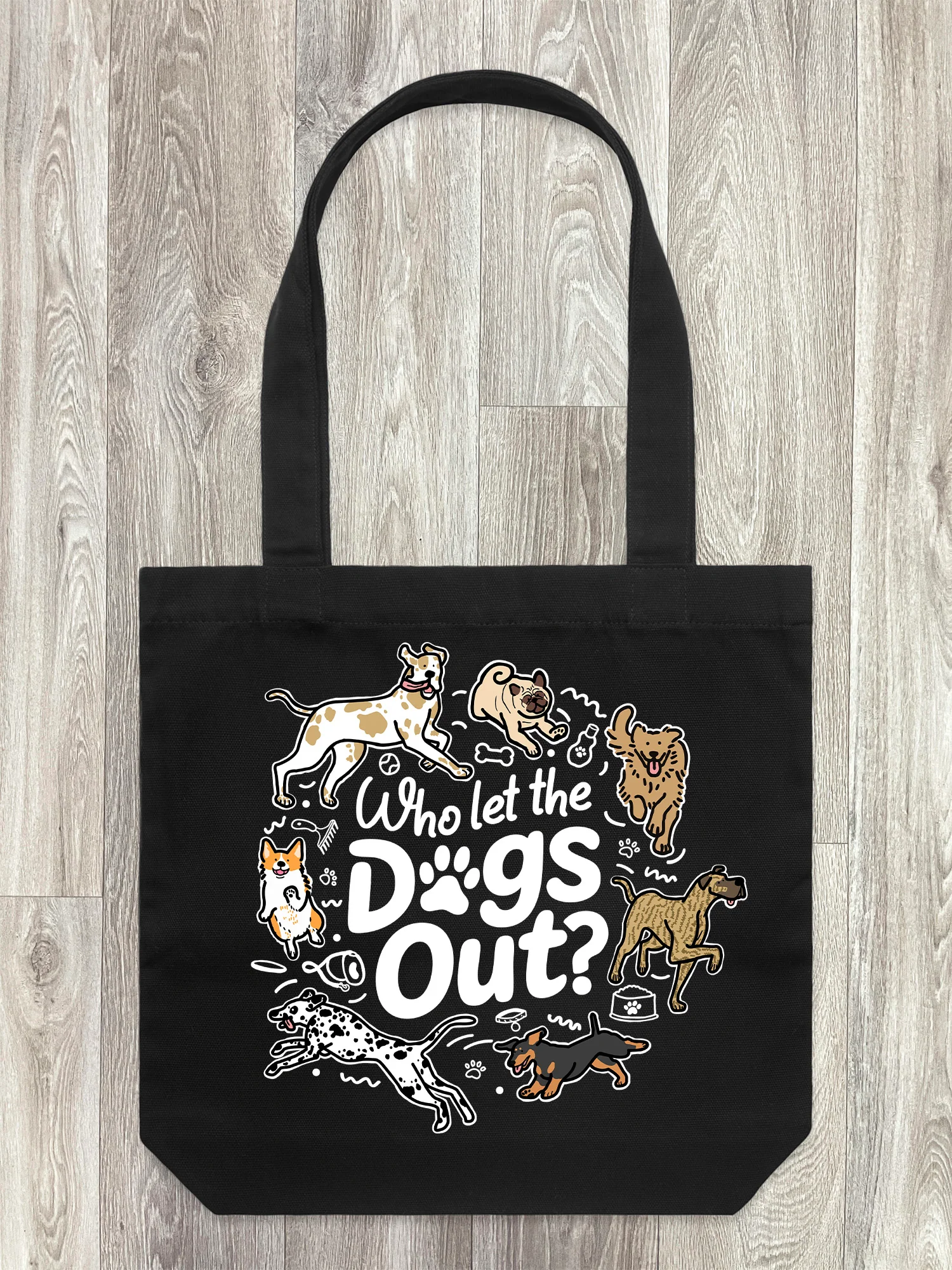 Who Let The Dogs Out? Edith Tote Bag - Image 6