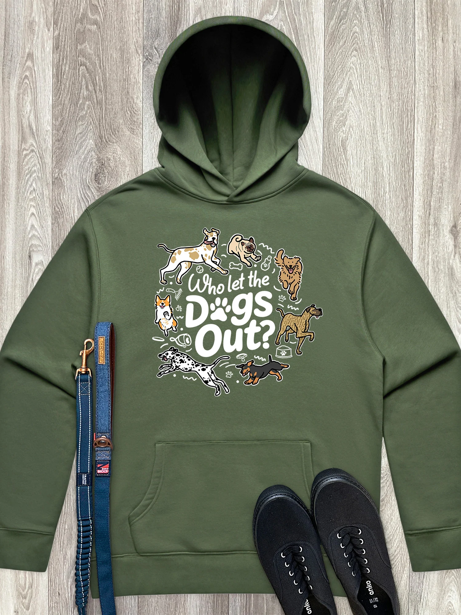 Who Let The Dogs Out? Men's Comfort Hood - Image 2
