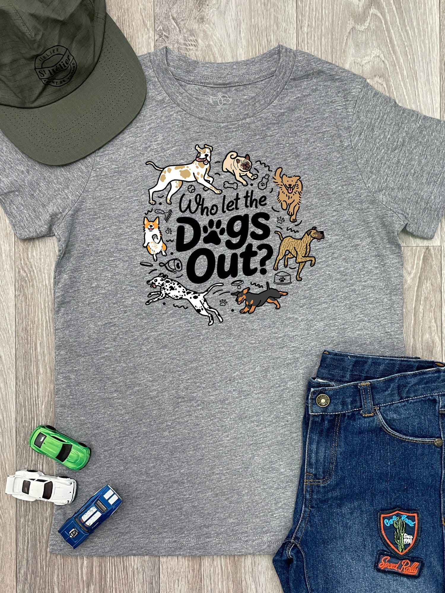 Who Let The Dogs Out? Youth Tee - Image 4