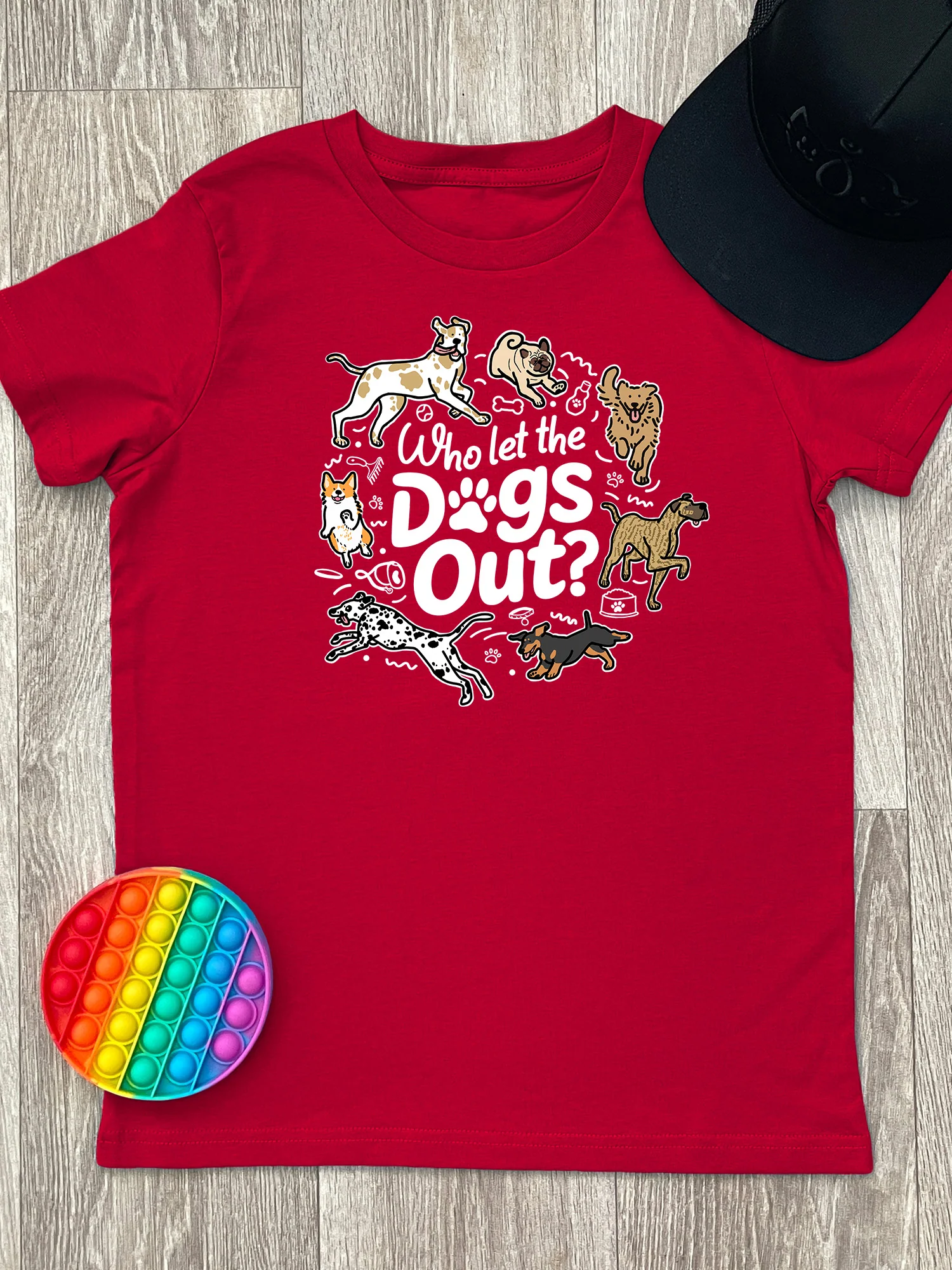 Who Let The Dogs Out? Youth Tee - Image 6