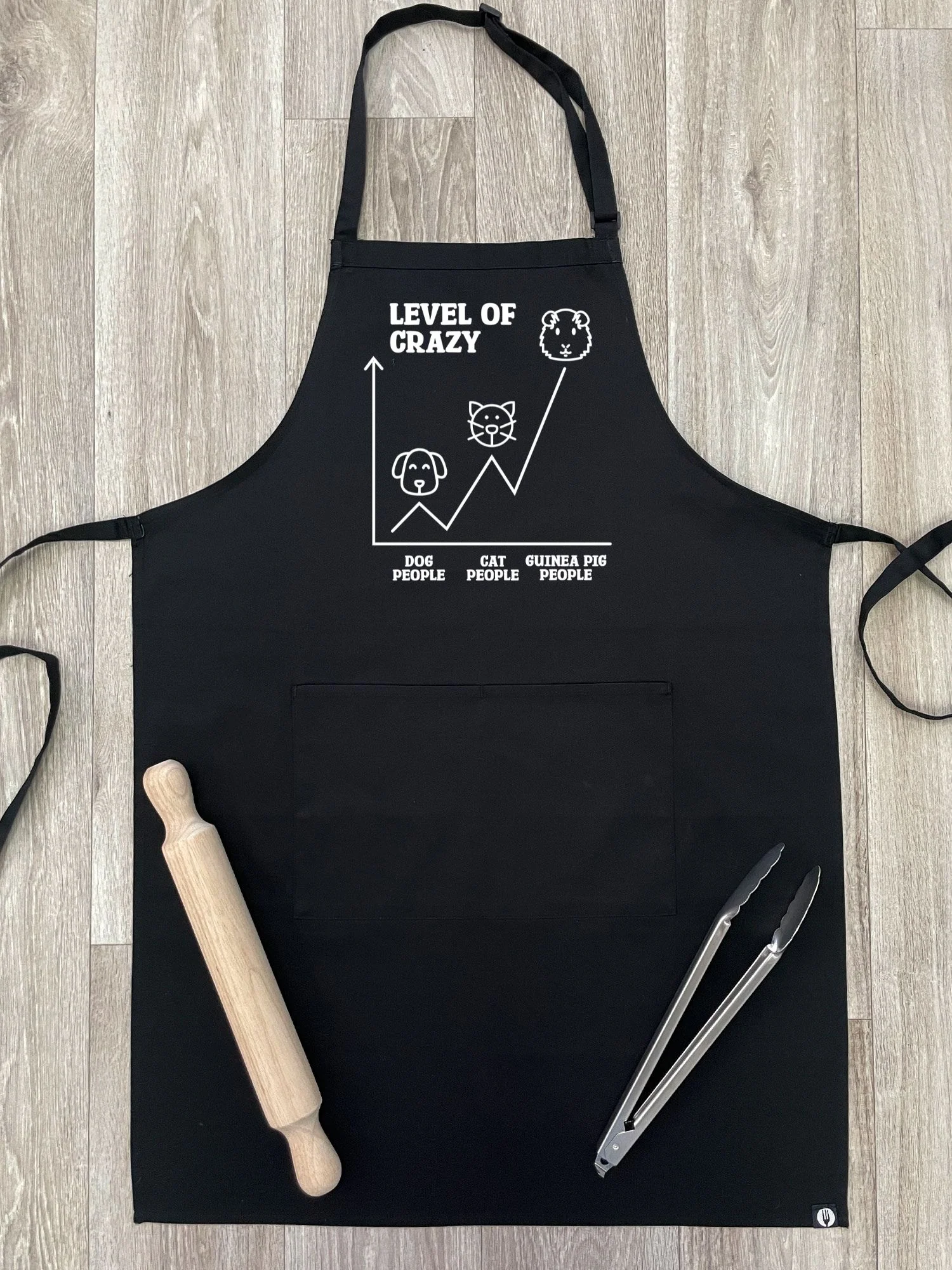 Level Of Crazy Bib Apron (Customisable) - Image 4