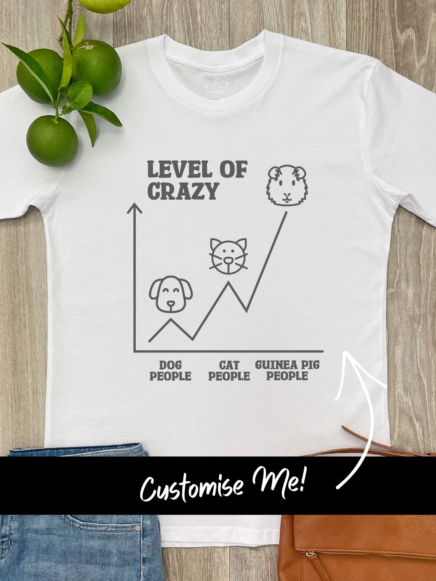 Level Of Crazy Essential Unisex Tee (Customisable) - Image 11