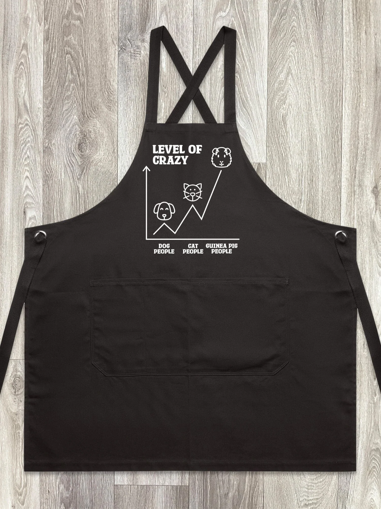 Level Of Crazy Jarrah Crossback Apron (Customisable) - Image 8