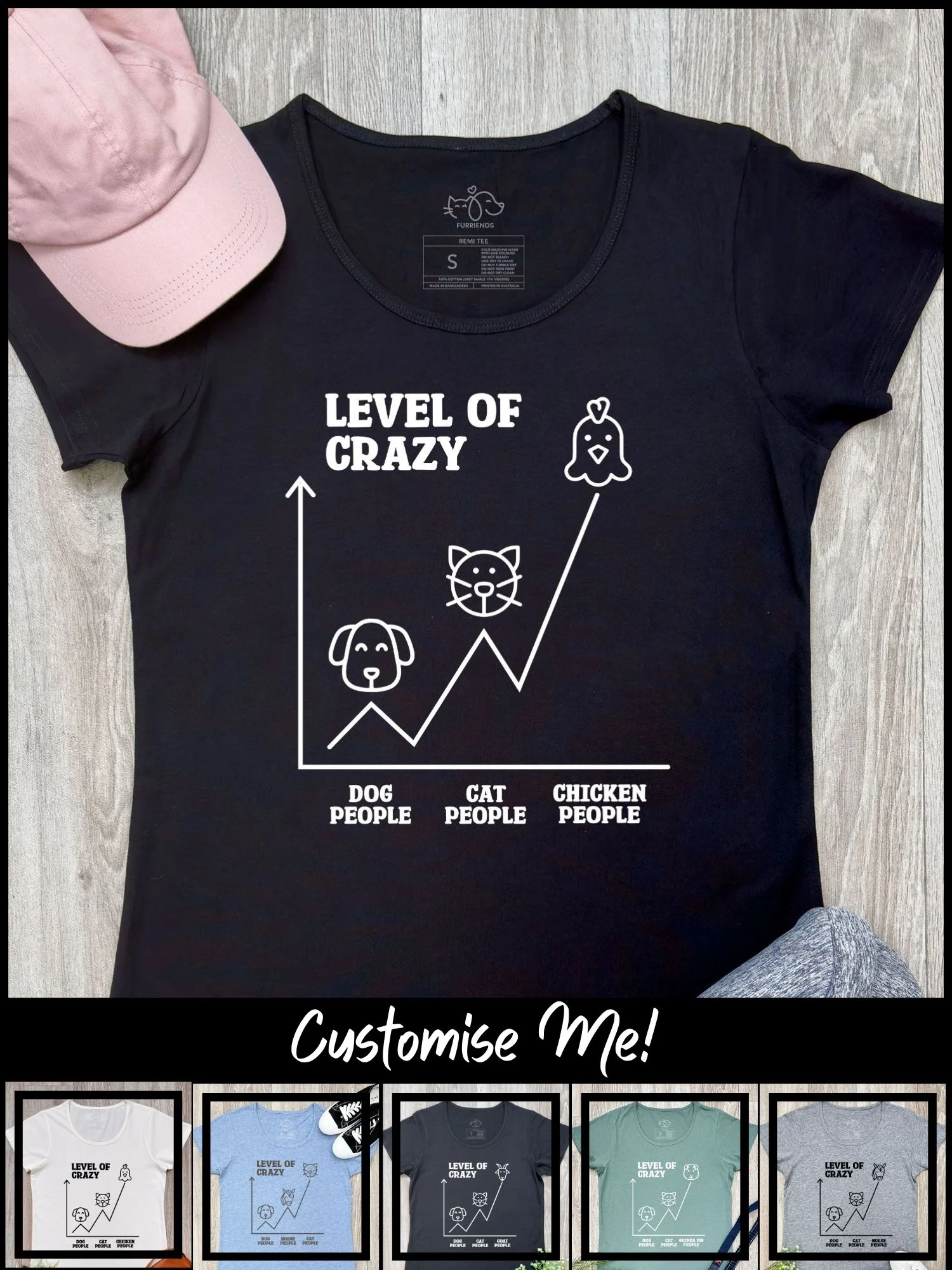 Level Of Crazy Remi Women's Tee (Customisable) - Image 2