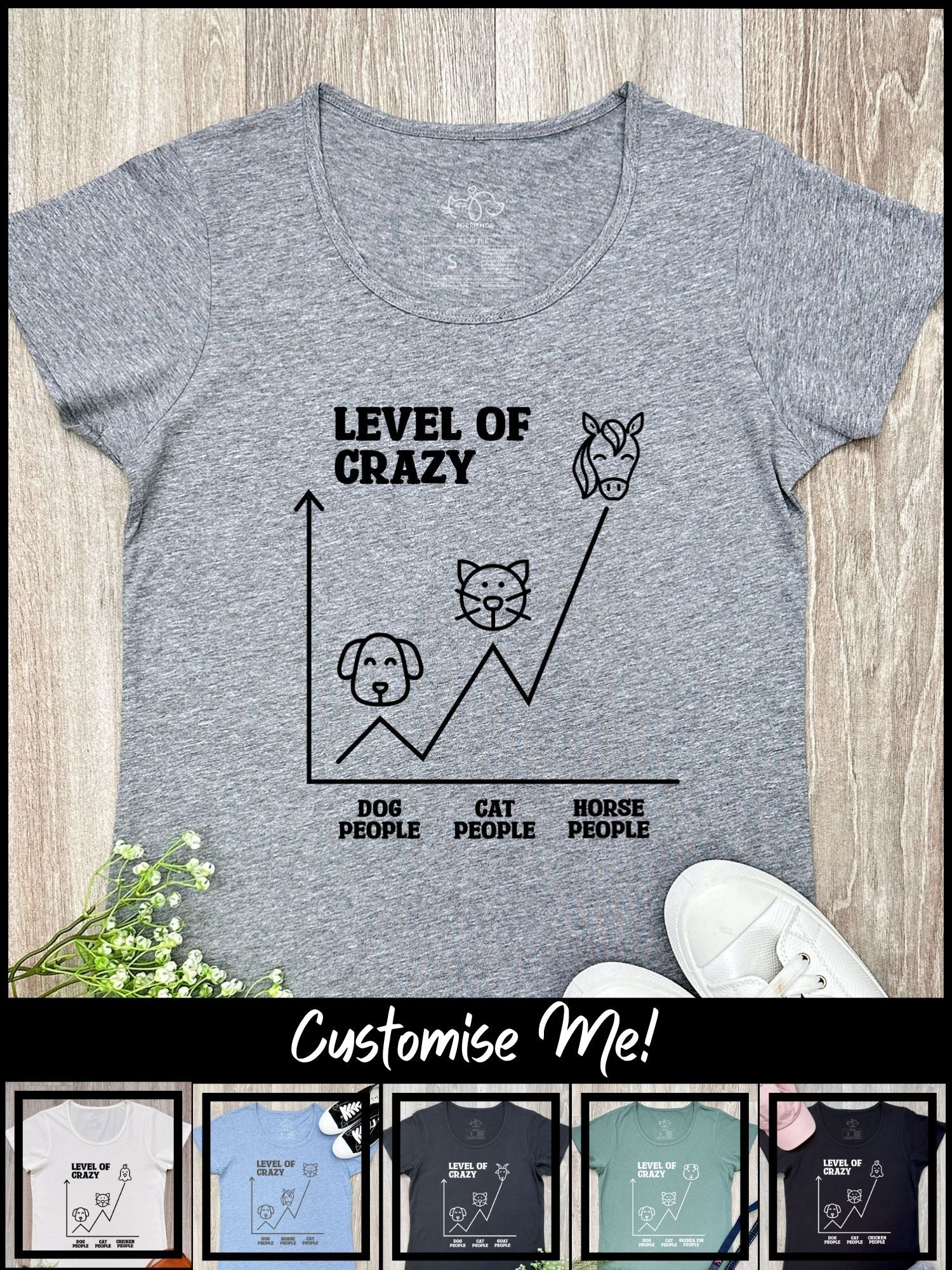 Level Of Crazy Remi Women's Tee (Customisable) - Image 4