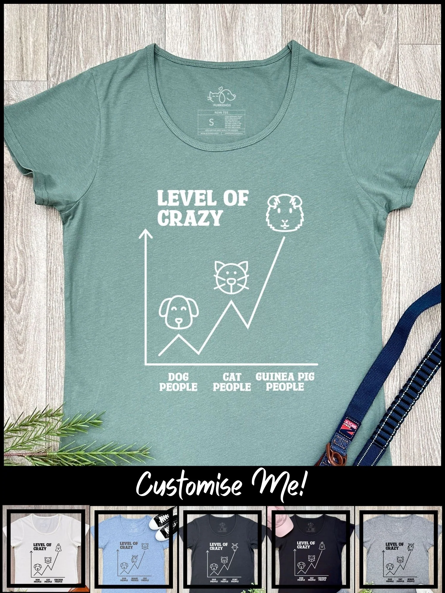 Level Of Crazy Remi Women's Tee (Customisable) - Image 6