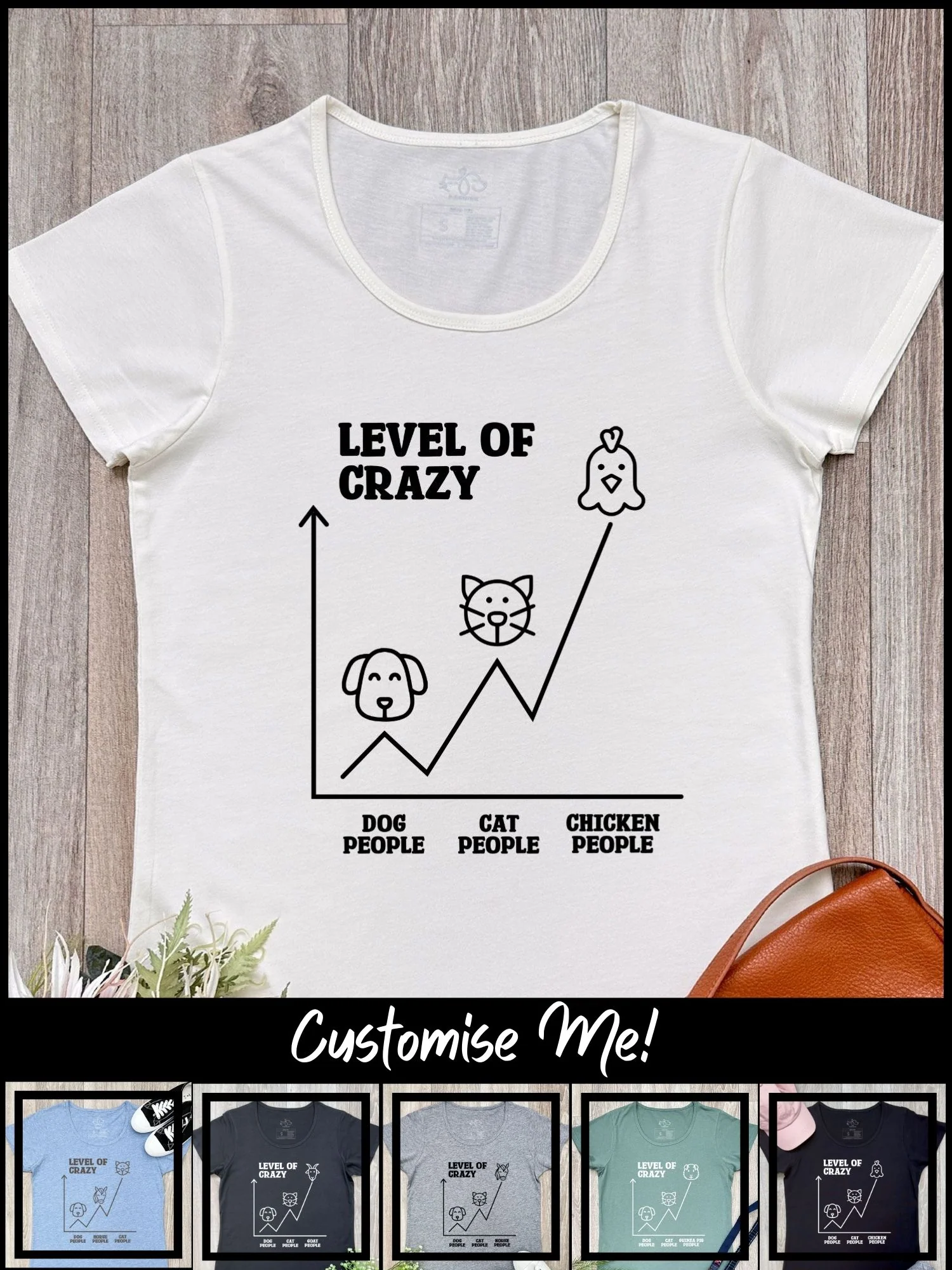 Level Of Crazy Remi Women's Tee (Customisable) - Image 7