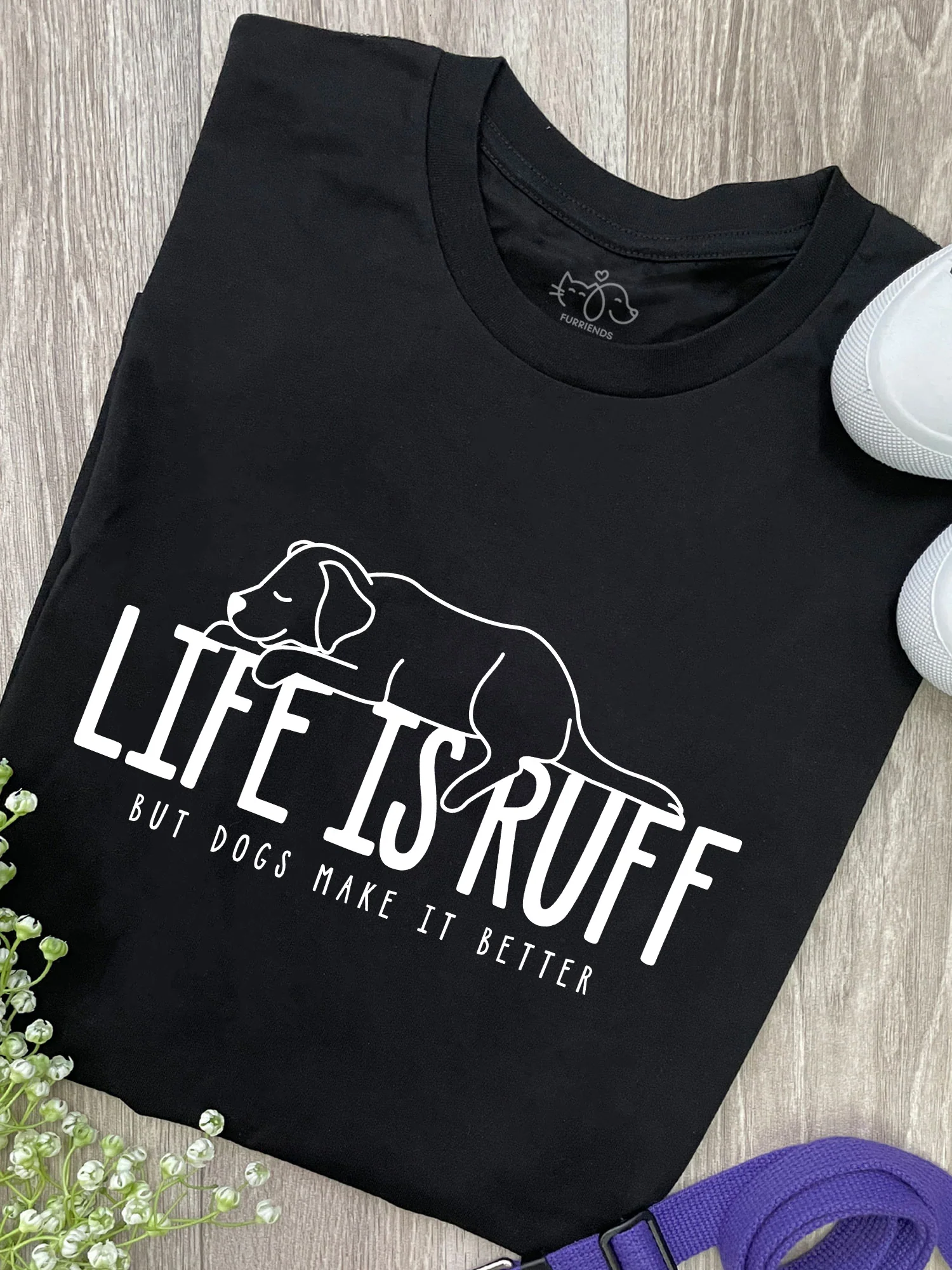 Life Is Ruff Ava Women's Regular Fit Tee - Image 2