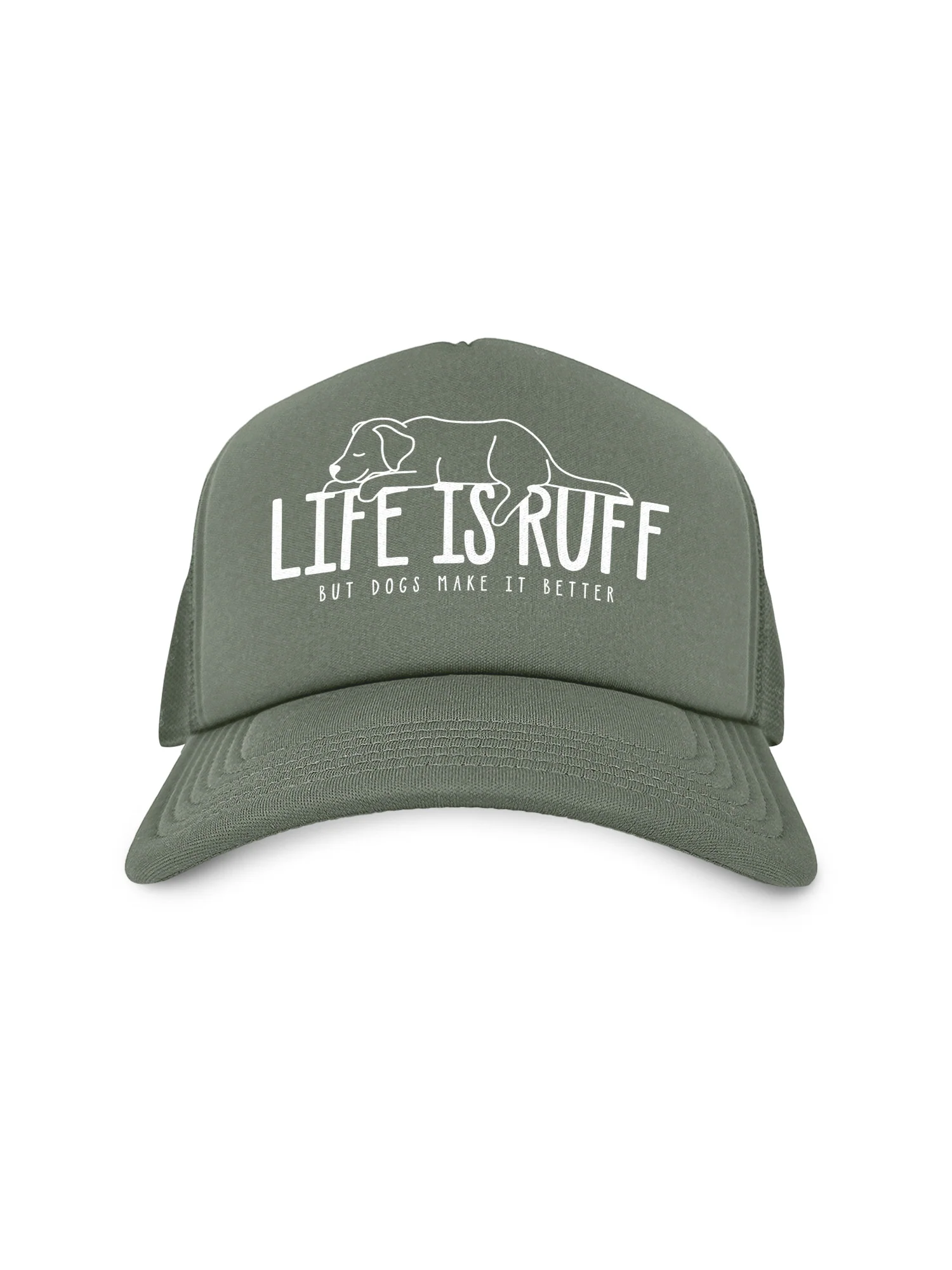 Life Is Ruff Foam Trucker Cap - Image 14