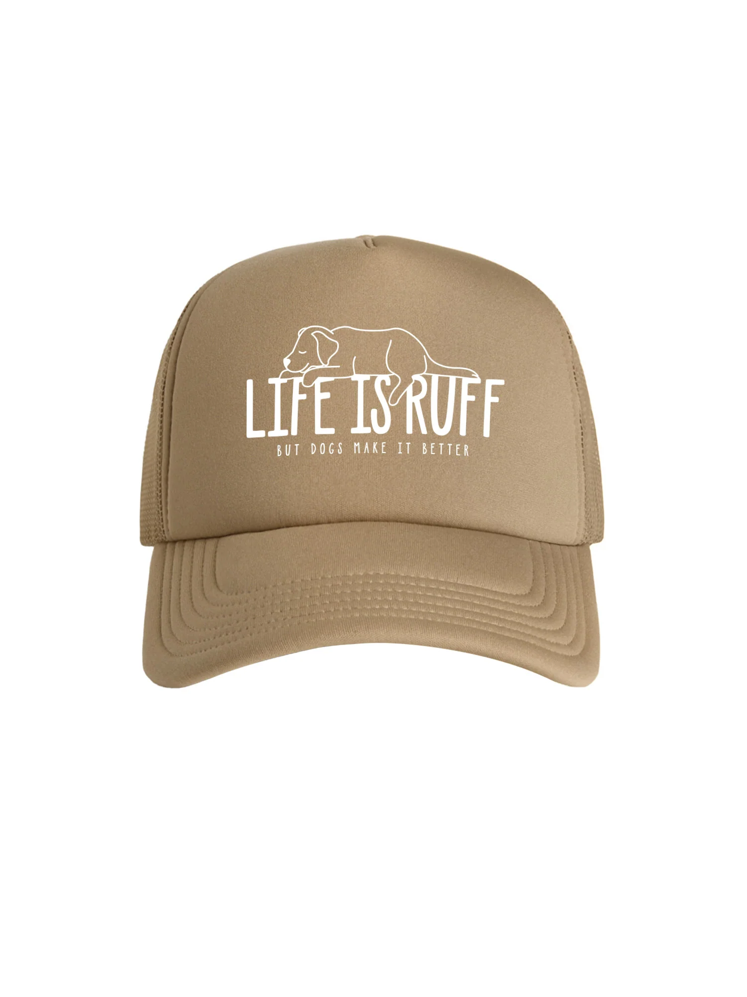 Life Is Ruff Foam Trucker Cap - Image 5