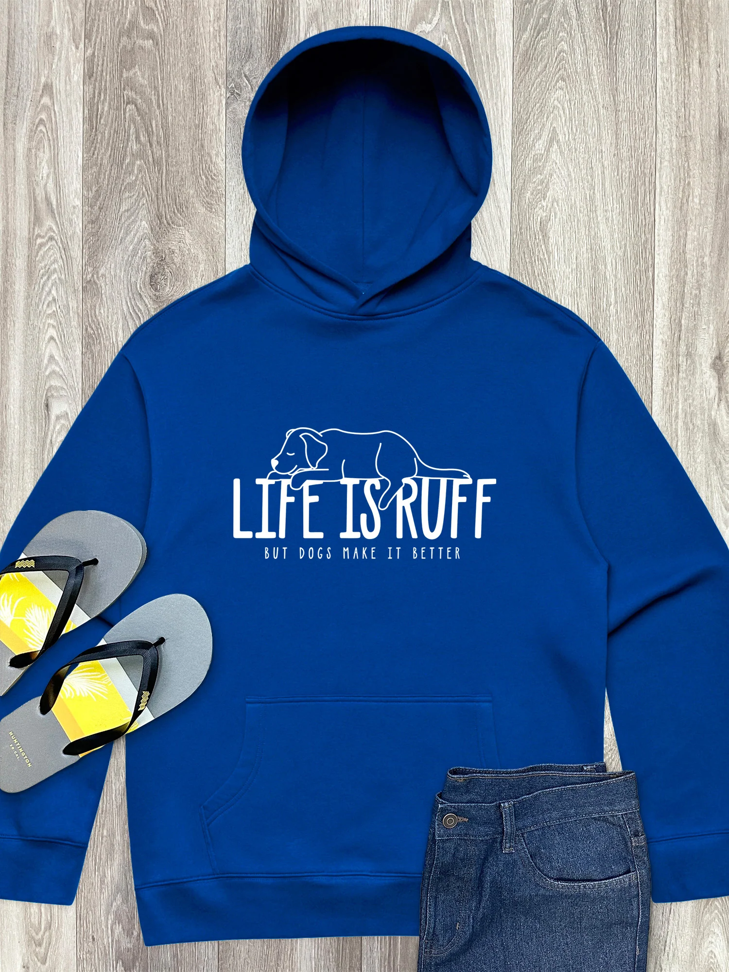 Life Is Ruff Men's Comfort Hood - Image 2