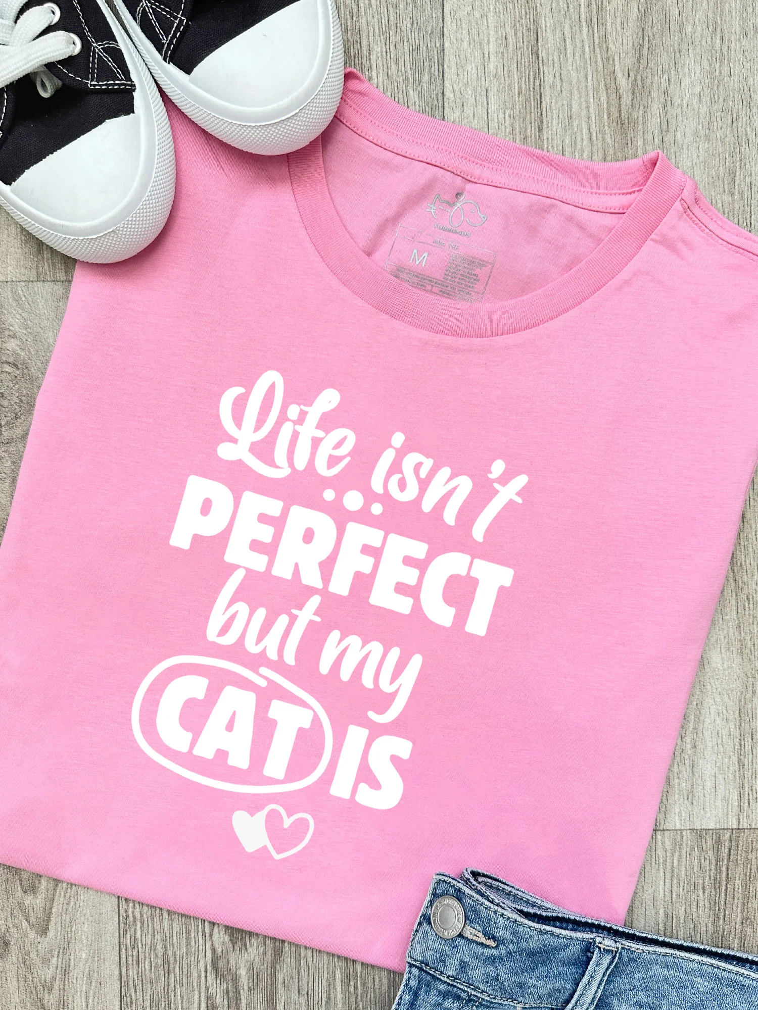 Life Isn't Perfect, But My Cat Is Ava Women's Regular Fit Tee - Image 3