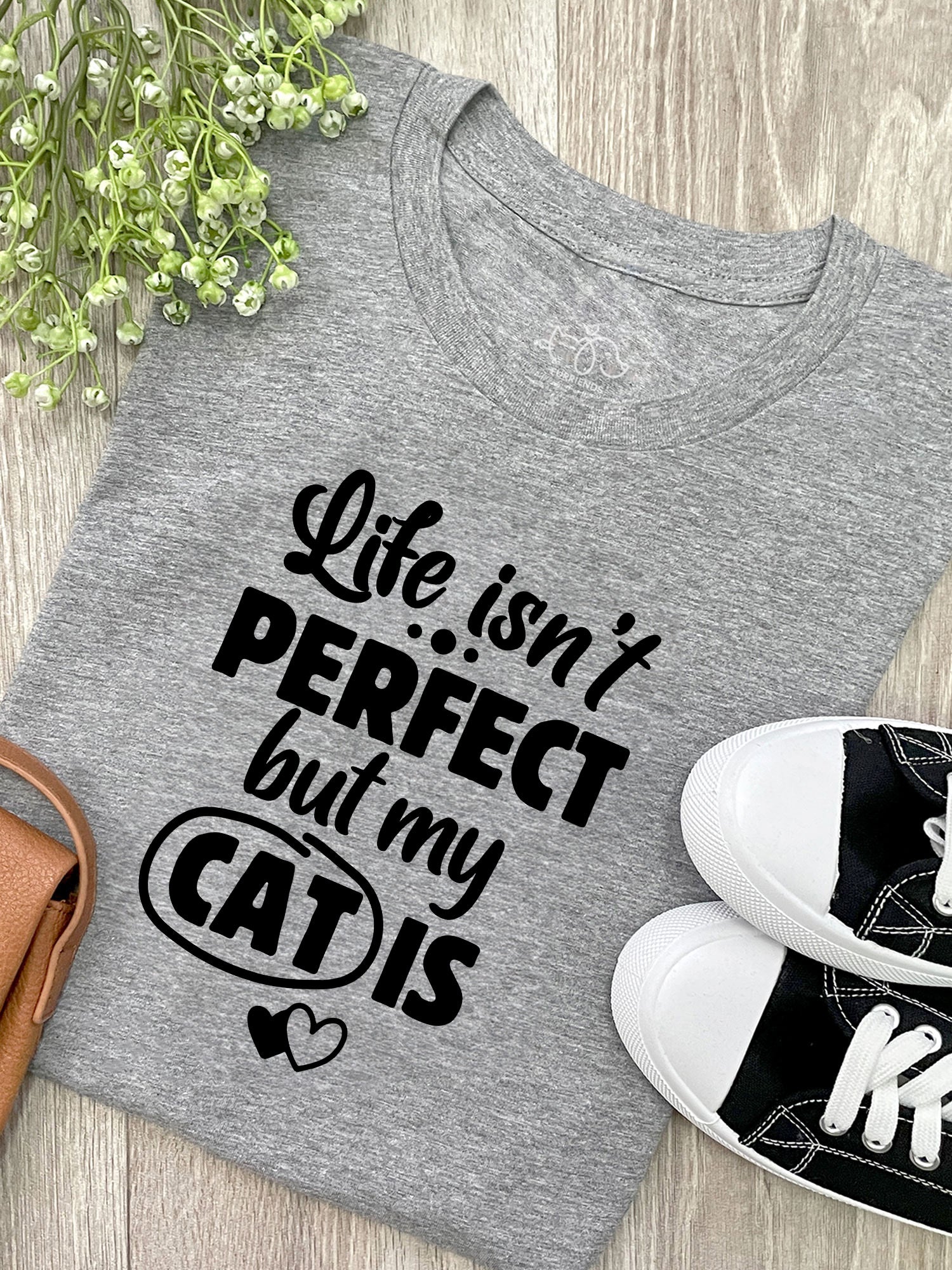 Life Isn't Perfect, But My Cat Is Ava Women's Regular Fit Tee - Image 6