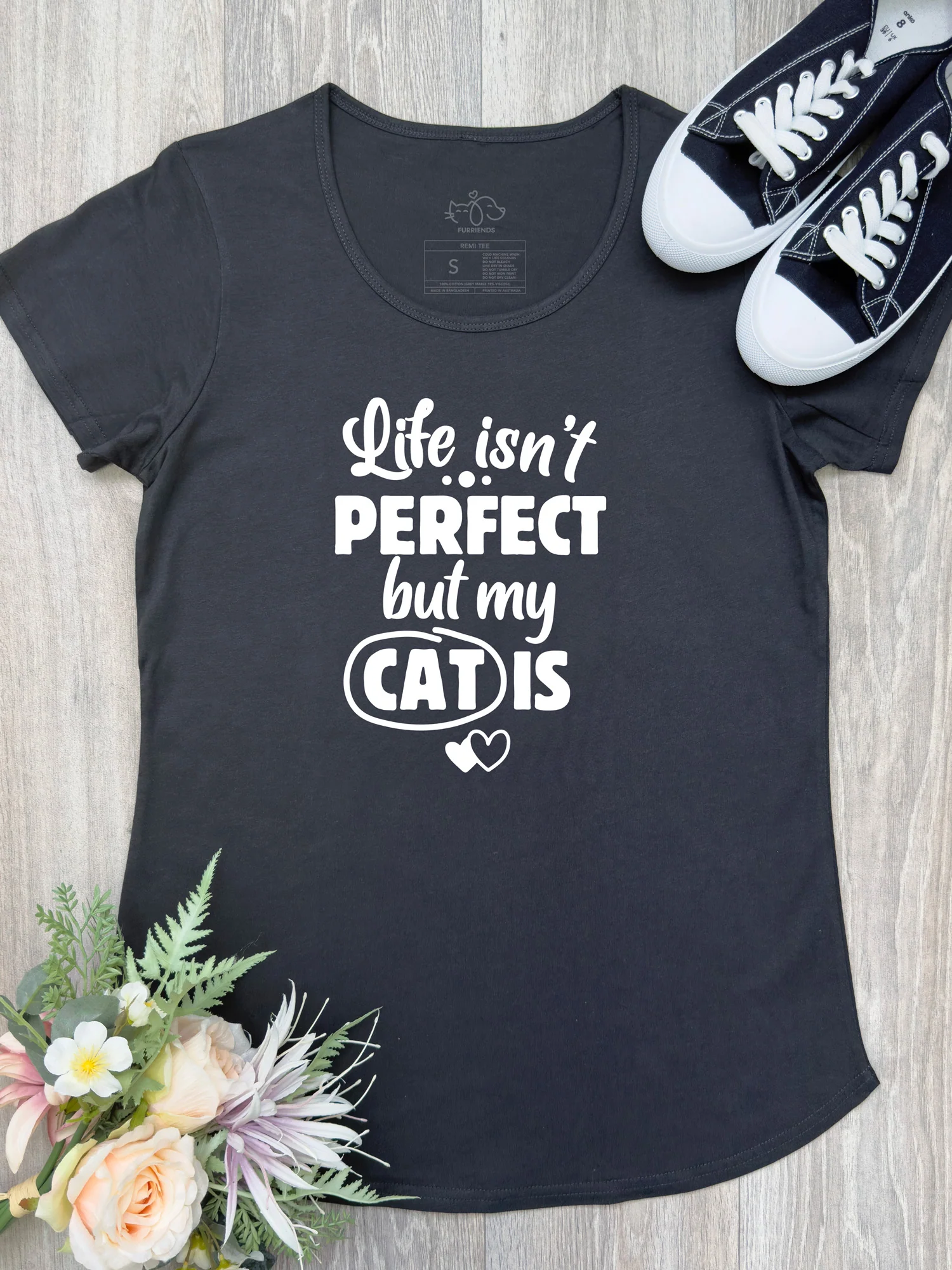 Life Isn't Perfect, But My Cat Is Remi Women's Tee - Image 4