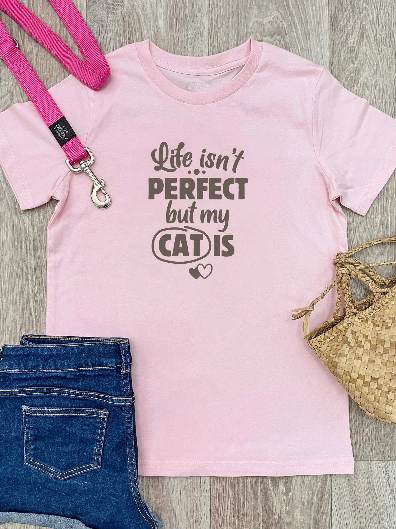Life Isn't Perfect, But My Cat Is Youth Tee - Image 3