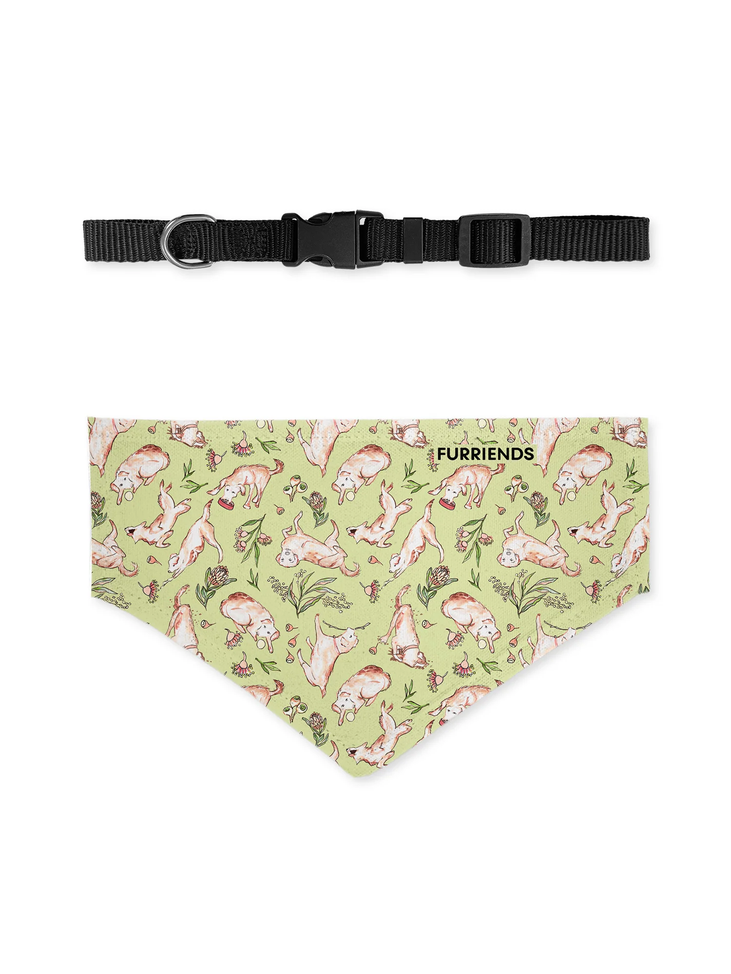 Life of Bruce Reversible & Customisable Dog Bandana With Collar - Image 2