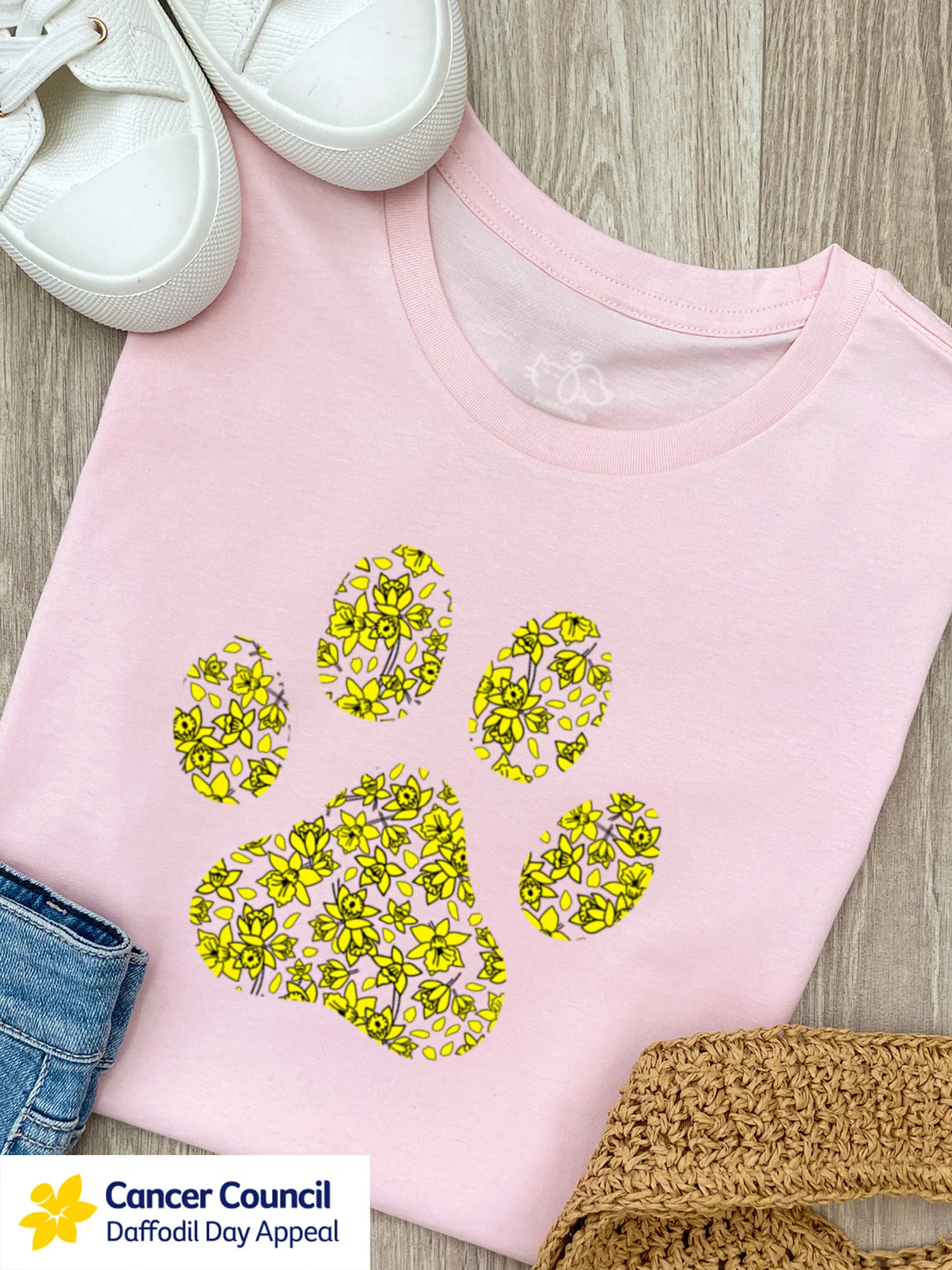 LIMITED EDITION Light After Dark Paw Print Ava Women's Regular Fit Tee - Image 2