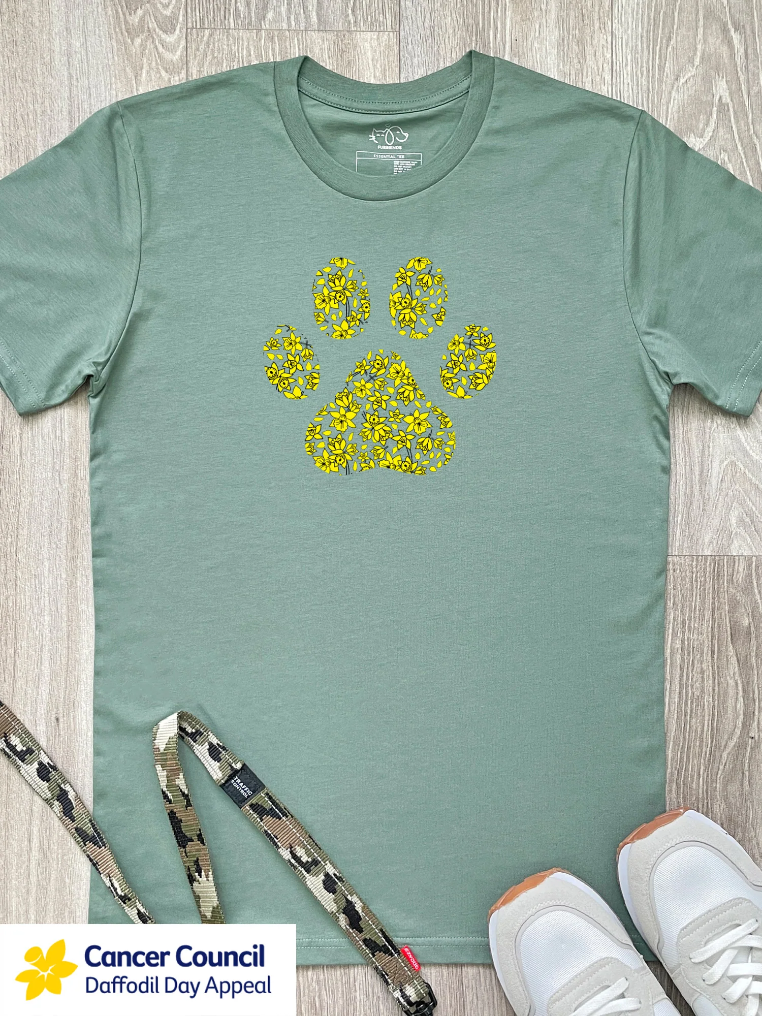LIMITED EDITION Light After Dark Paw Print Essential Unisex Tee - Image 3
