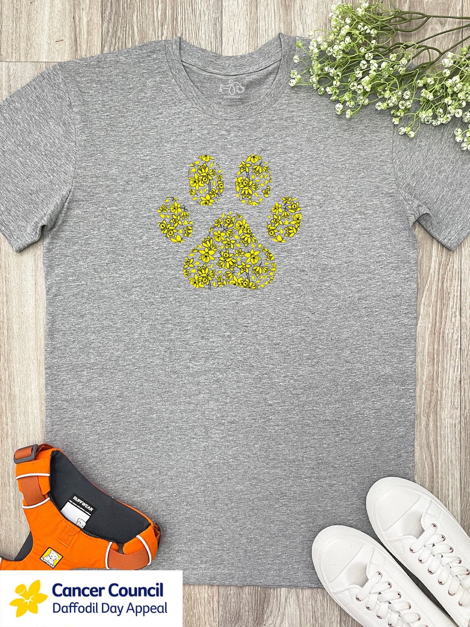 LIMITED EDITION Light After Dark Paw Print Essential Unisex Tee - Image 4