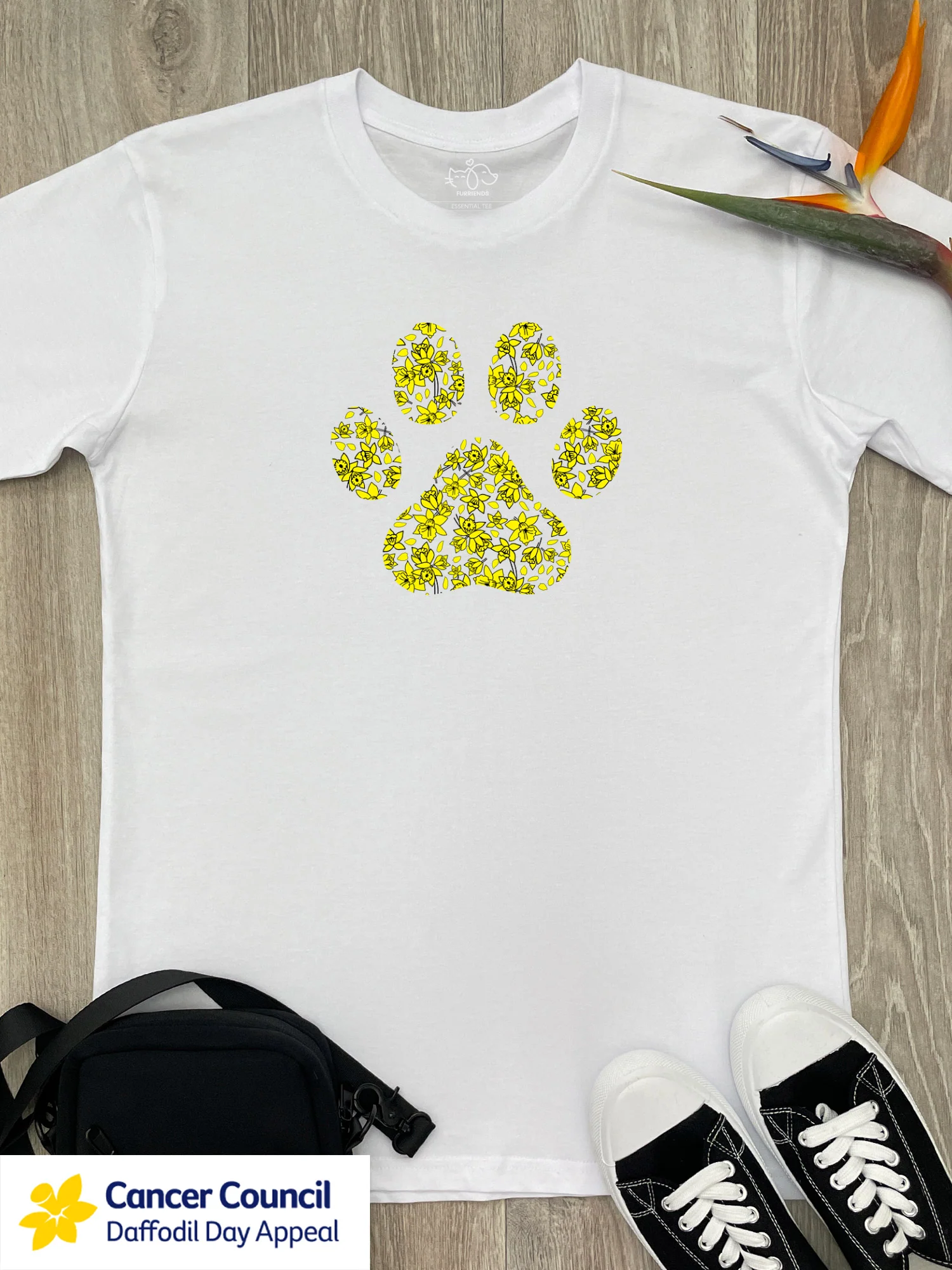 LIMITED EDITION Light After Dark Paw Print Essential Unisex Tee - Image 5