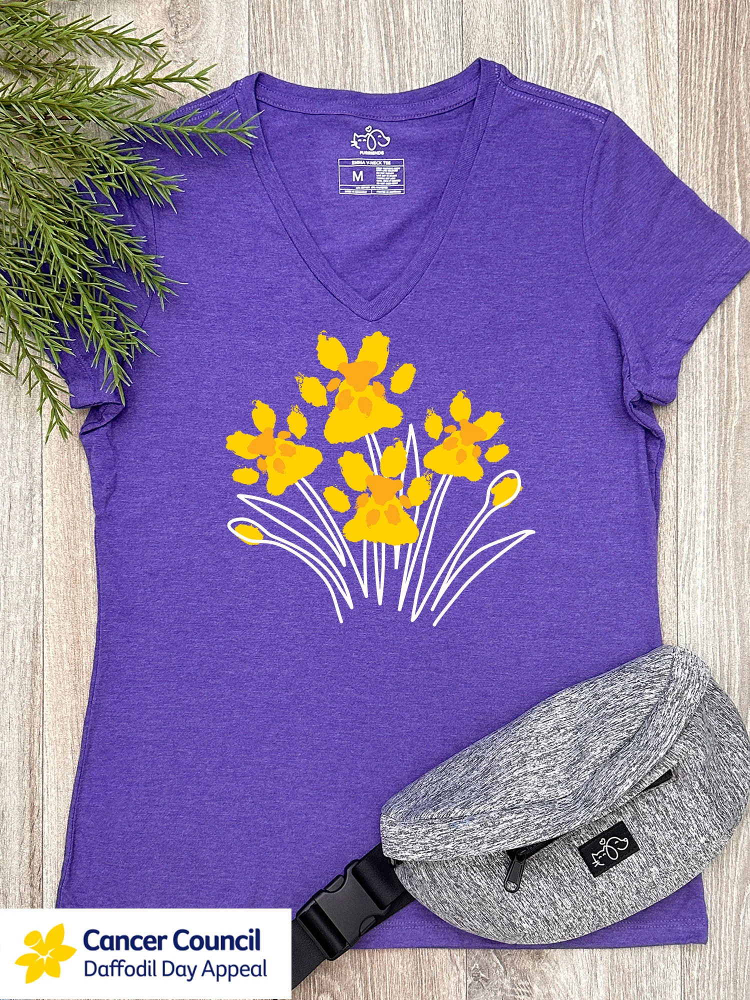 LIMITED EDITION Pawsitive Blooms Emma V-Neck Tee - Image 3