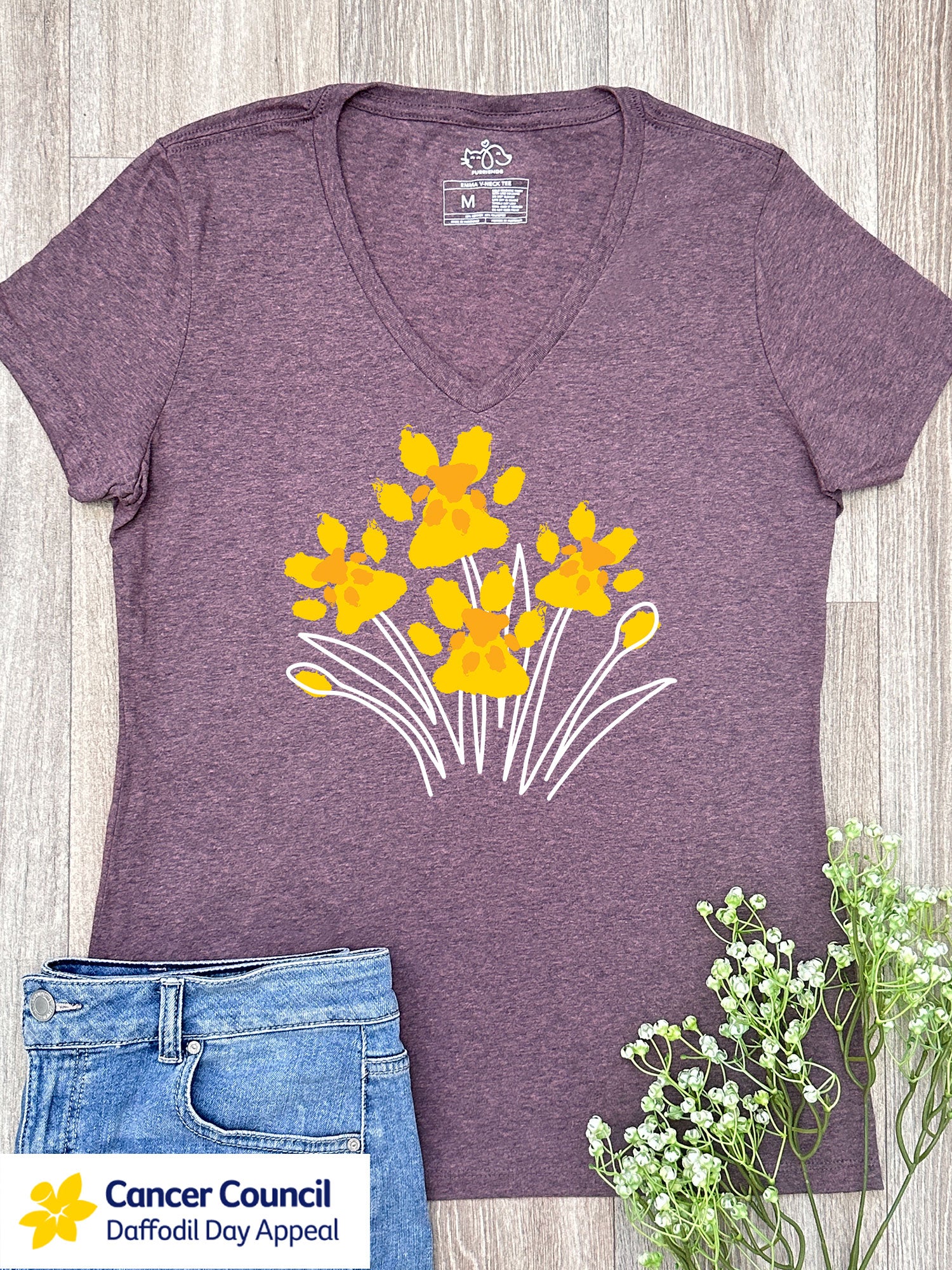 LIMITED EDITION Pawsitive Blooms Emma V-Neck Tee - Image 5
