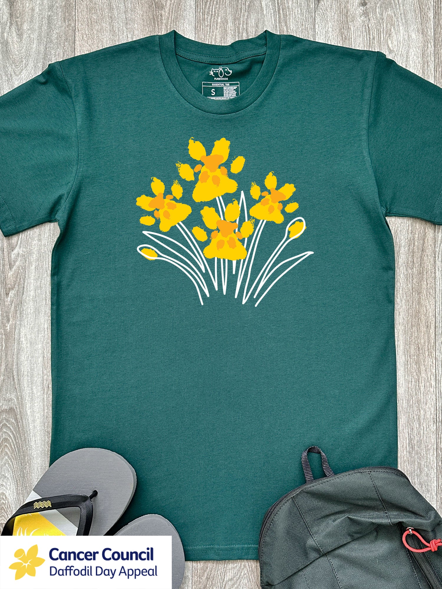 LIMITED EDITION Pawsitive Blooms Essential Unisex Tee - Image 5