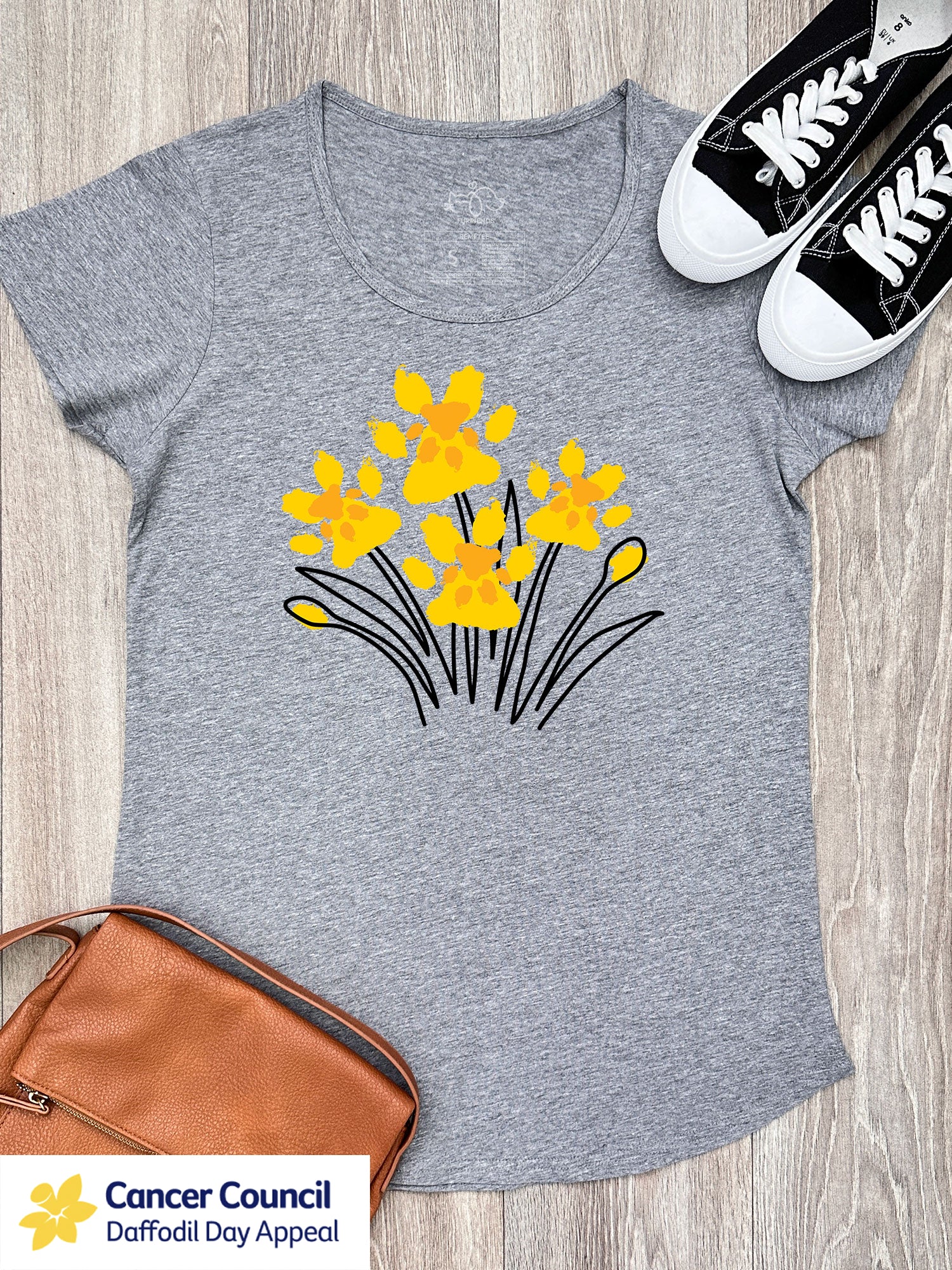 LIMITED EDITION Pawsitive Blooms Remi Scoop Neck Women's Tee - Image 4