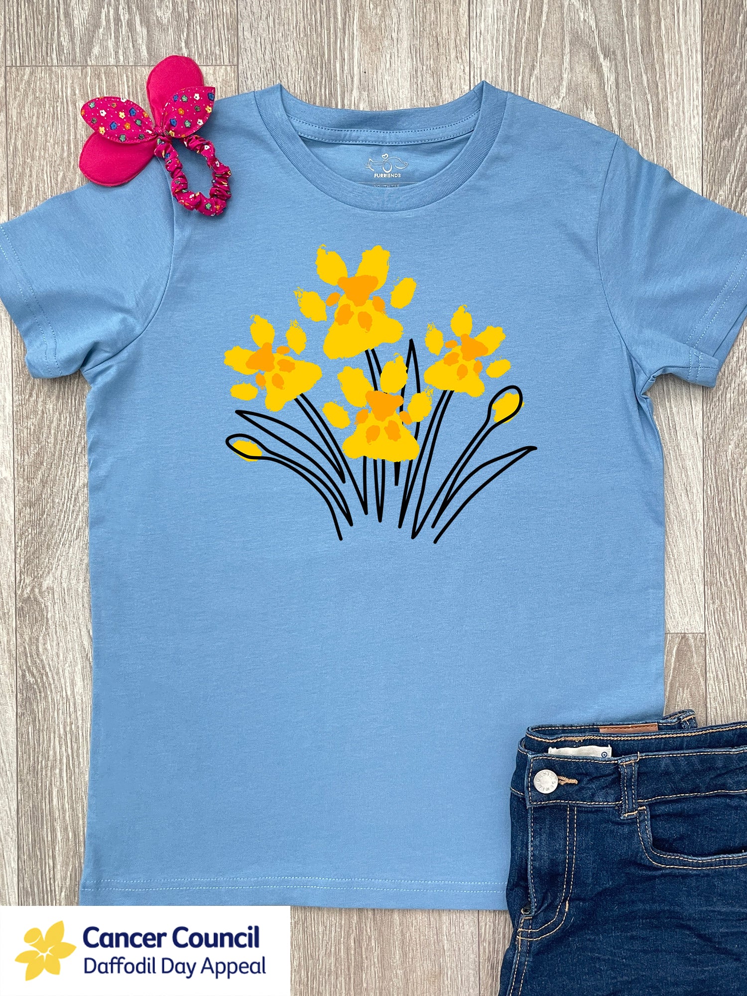LIMITED EDITION Pawsitive Blooms Youth Tee - Image 2
