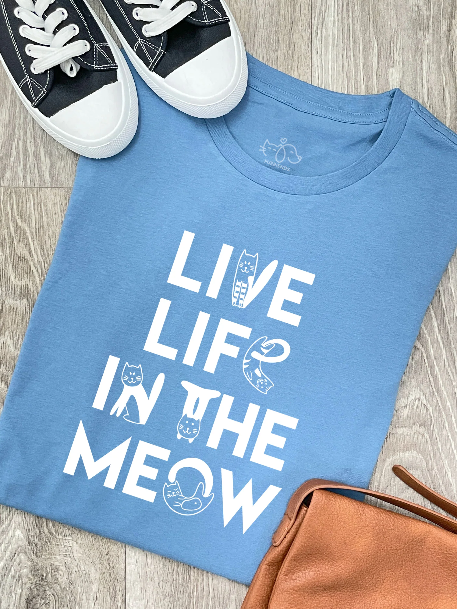 Live Life In The Meow Ava Women's Regular Fit Tee - Image 5